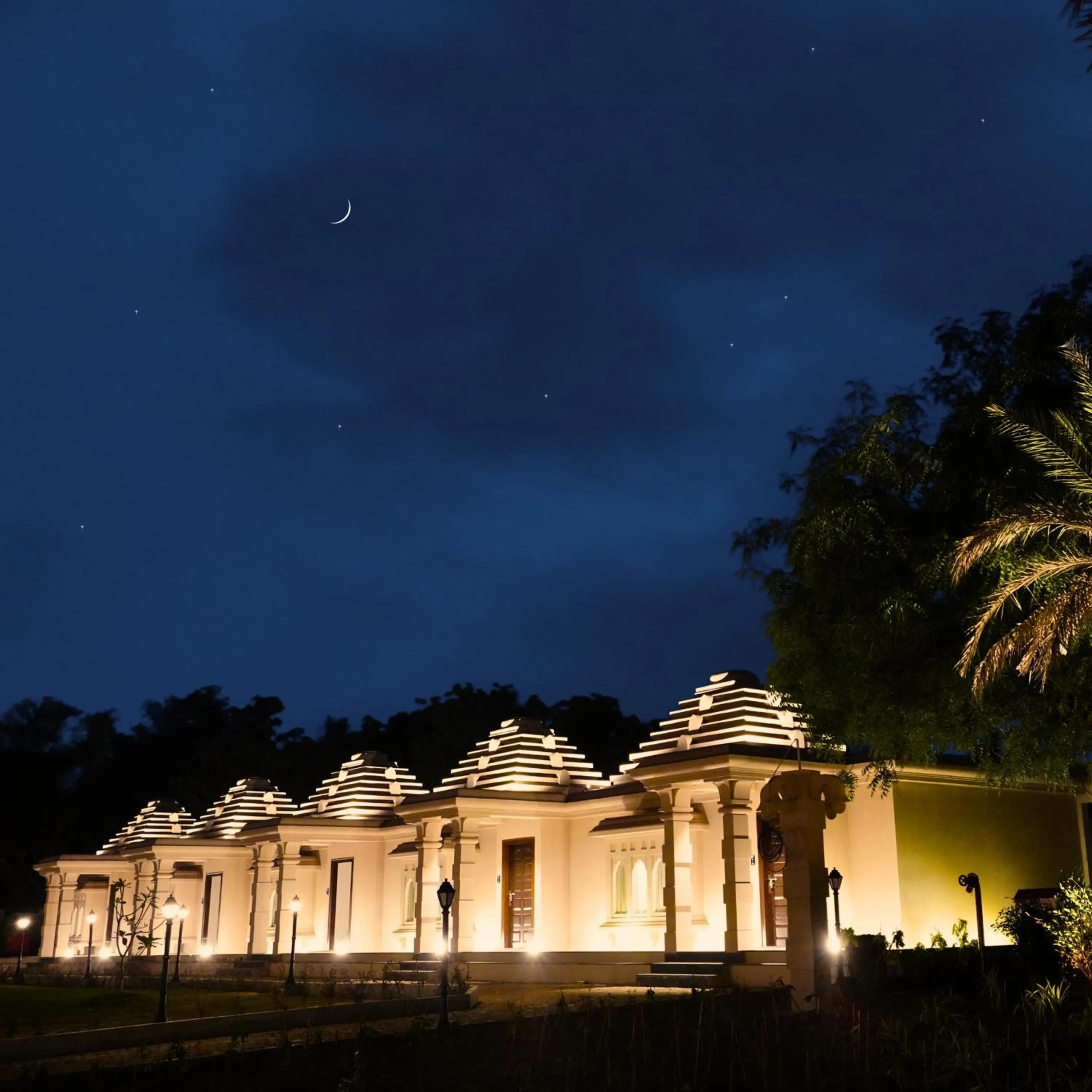 Property building in Vijayshree Resort, Hampi