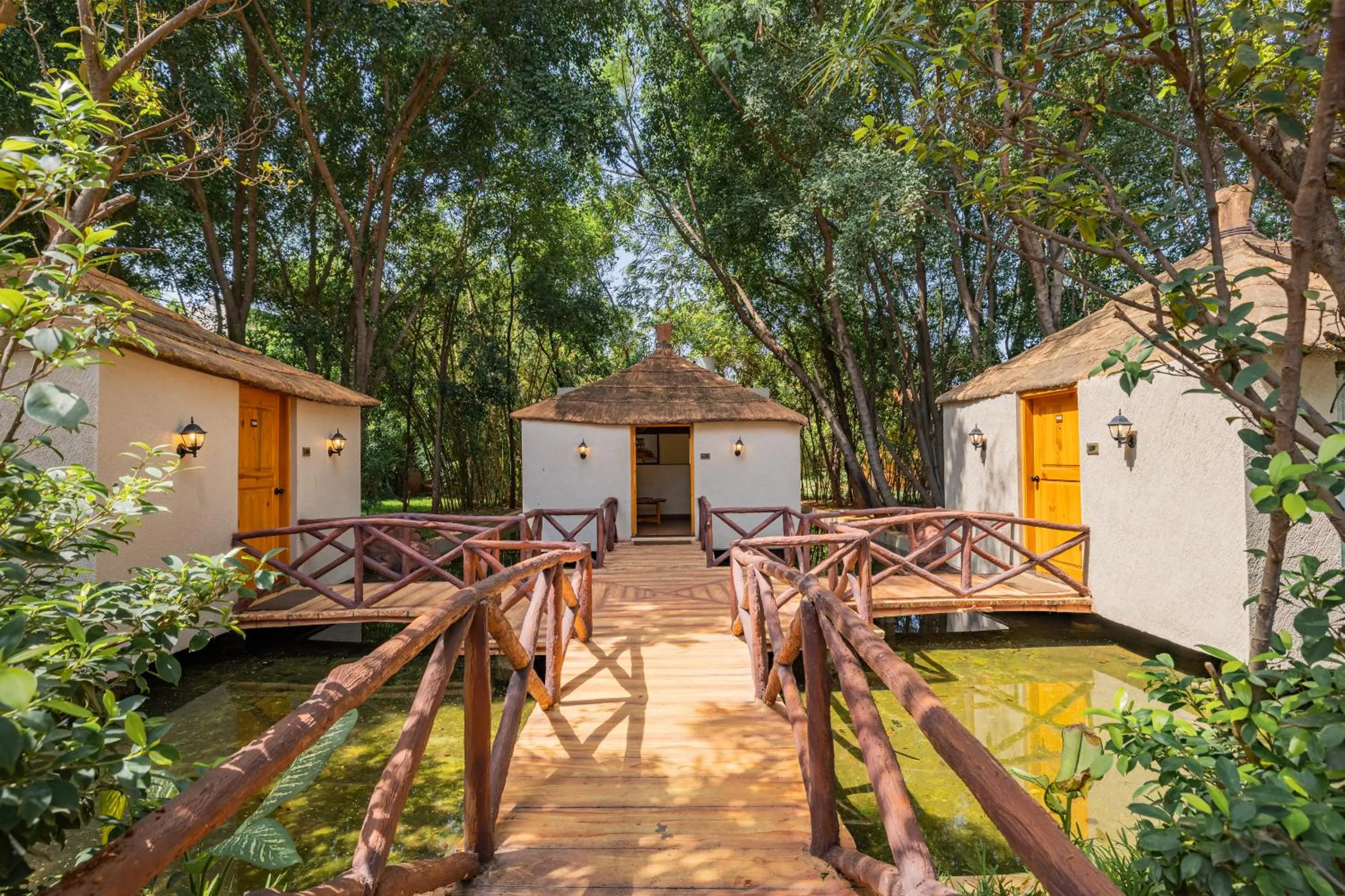 Facade/entrance in Vijayshree Resort, Hampi