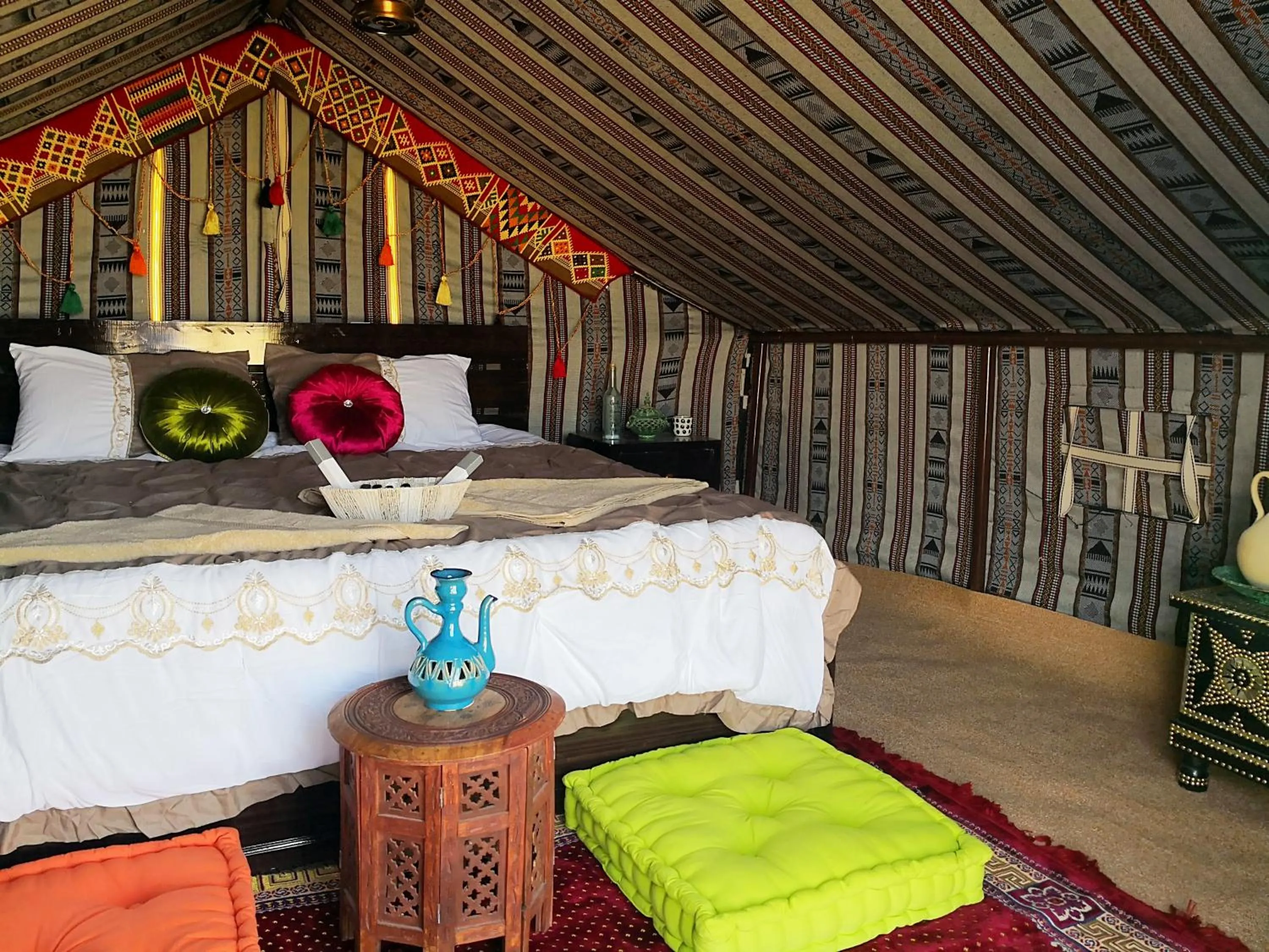 Bed in Queen Desert camp