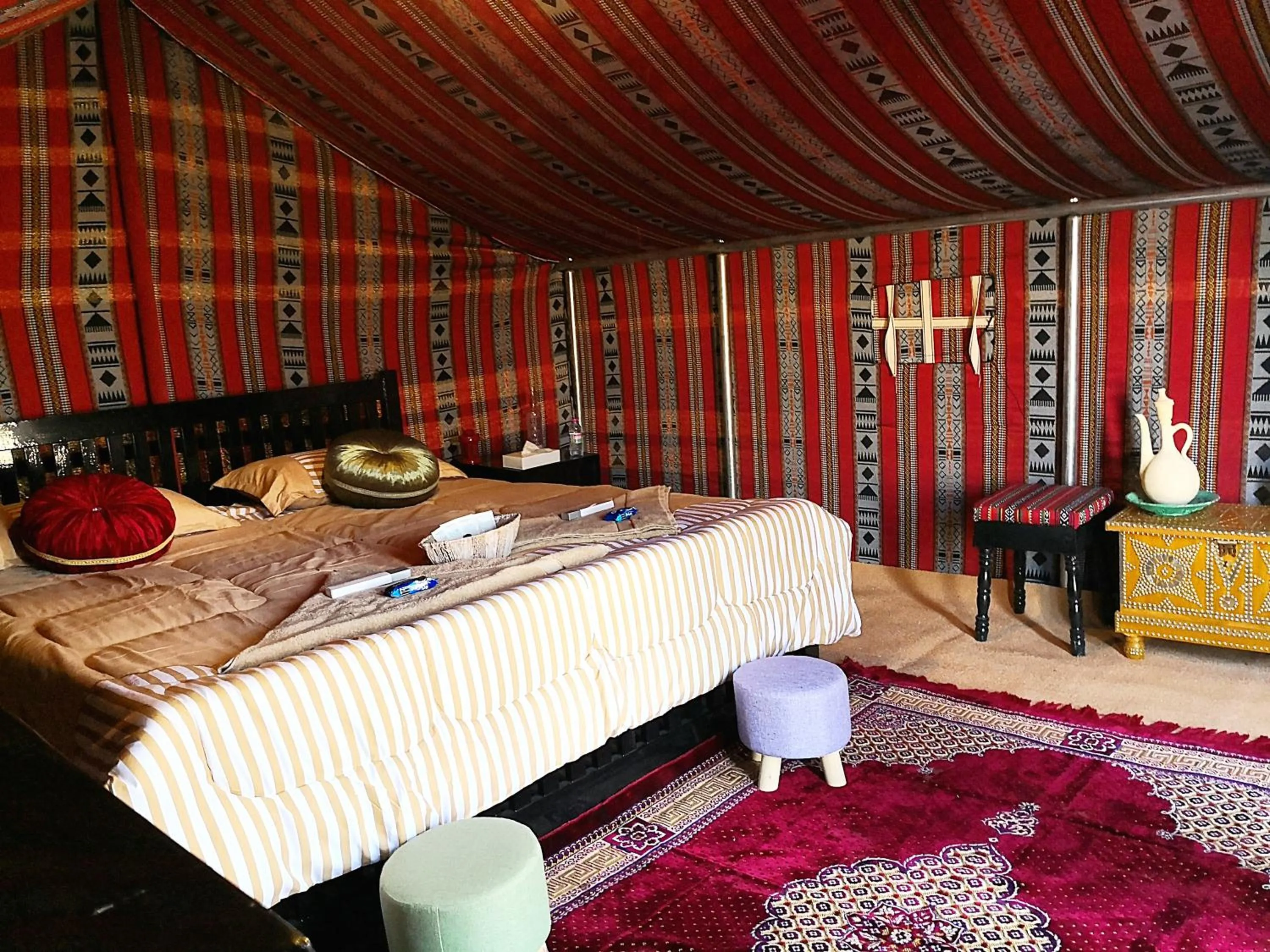 Bed in Queen Desert camp