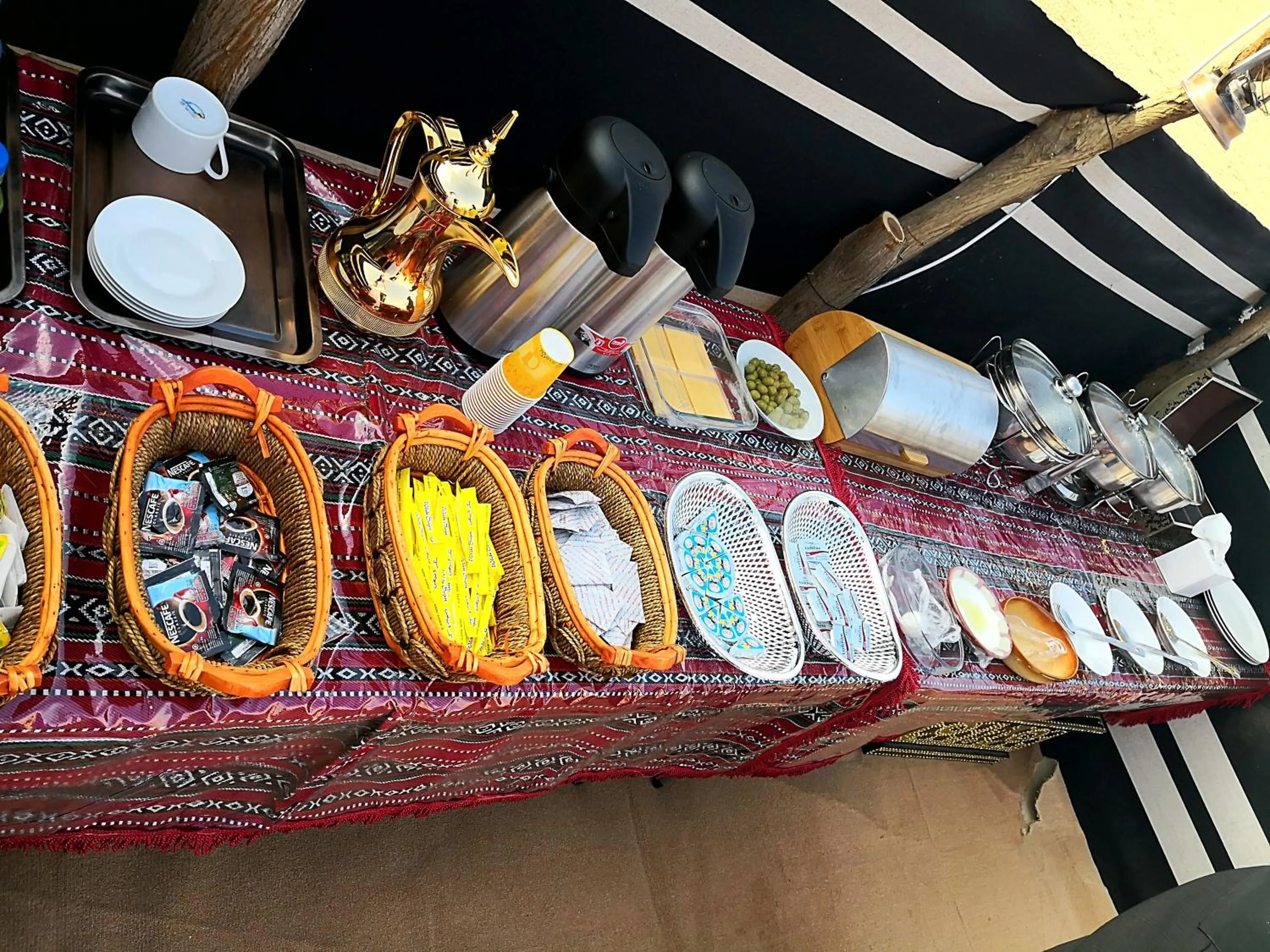 Buffet breakfast in Queen Desert camp