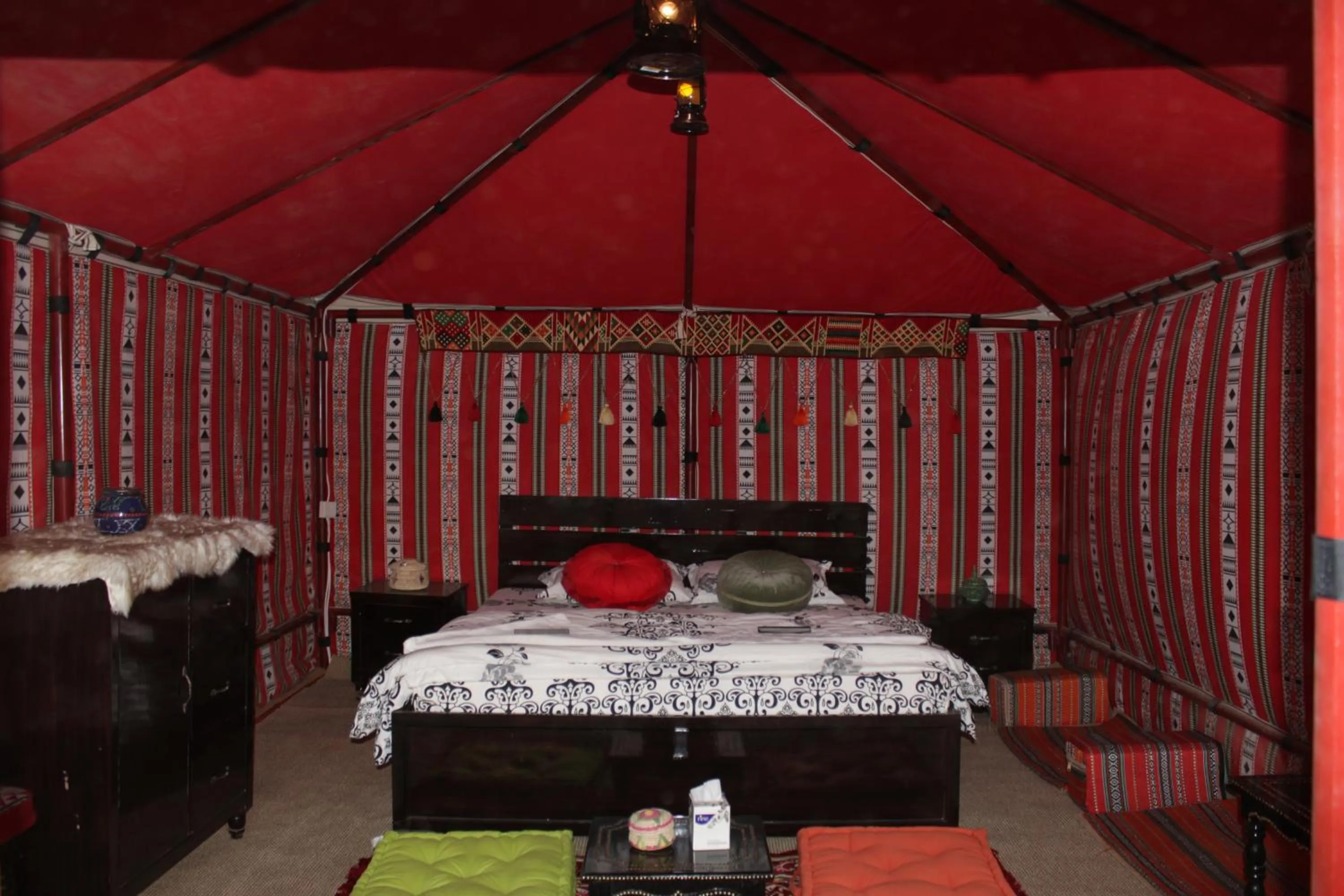 Bed in Queen Desert camp