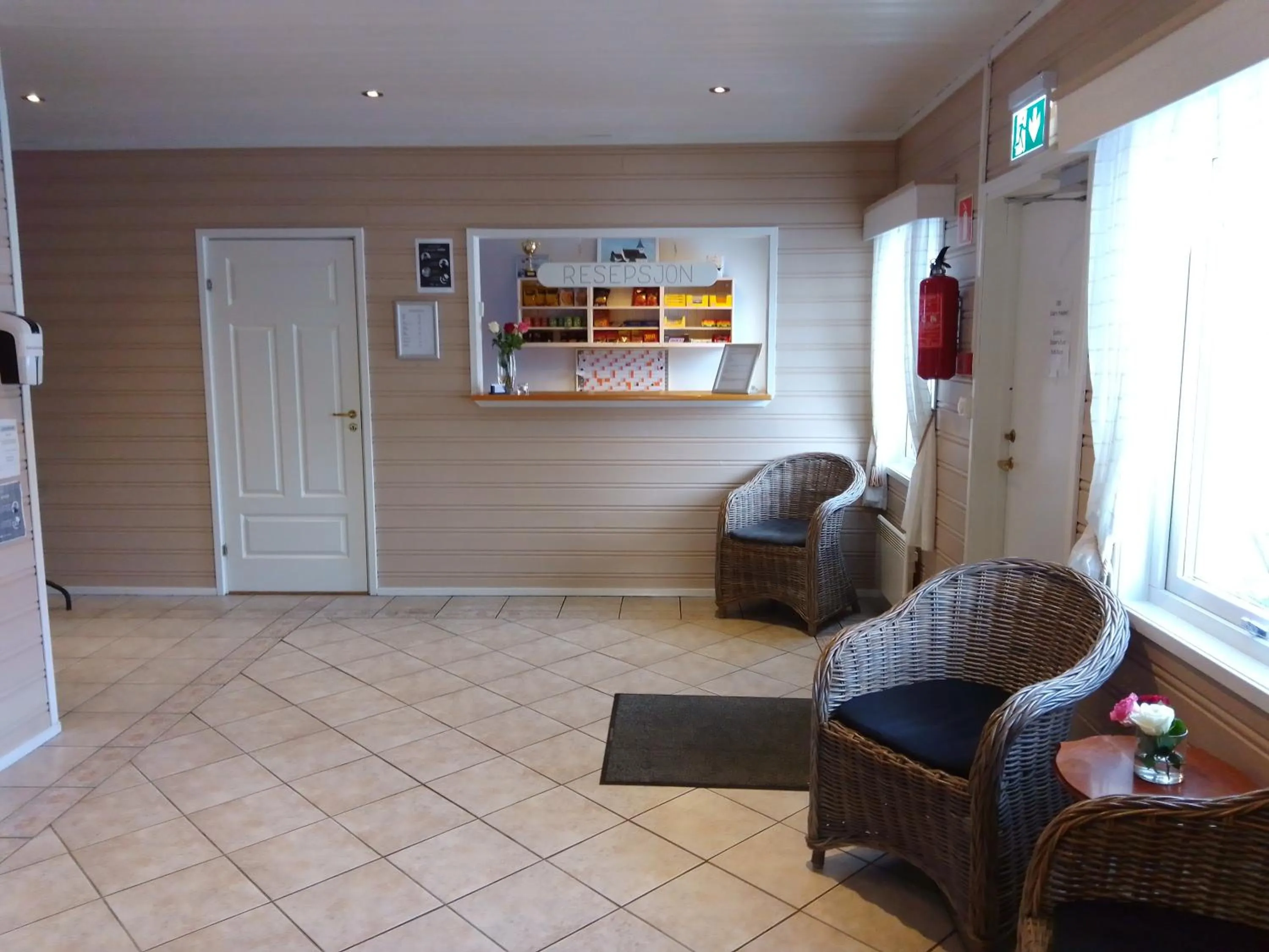 Lobby or reception in Badeland Gjestegård