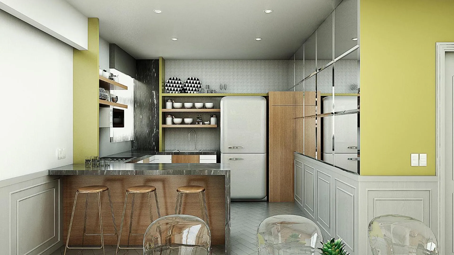 Kitchen or kitchenette in Singular Joy Downtown Residences