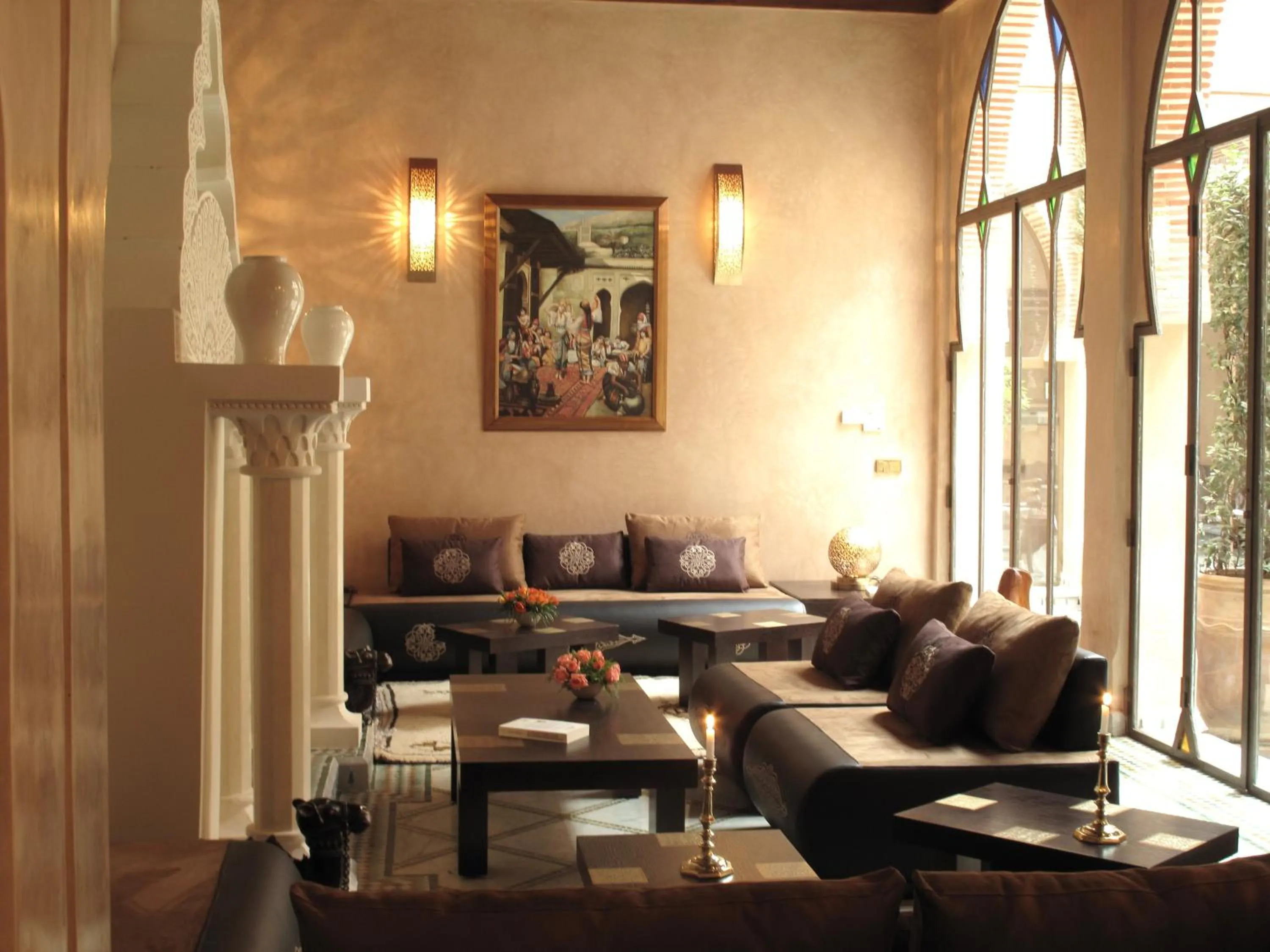 Living room in Riad Le Perroquet Bleu Suites & Spa