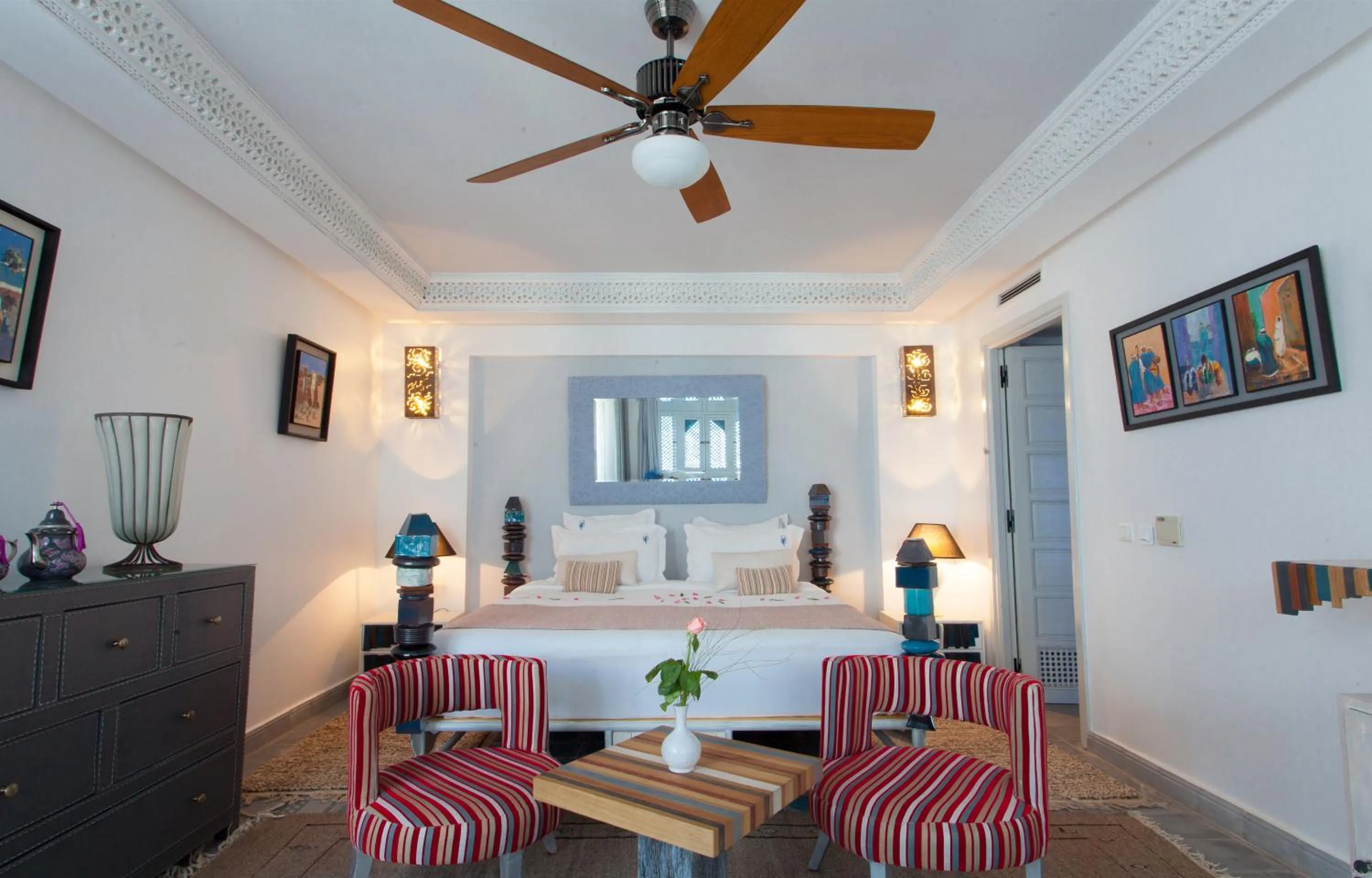 Bedroom in Riad Le Perroquet Bleu Suites & Spa