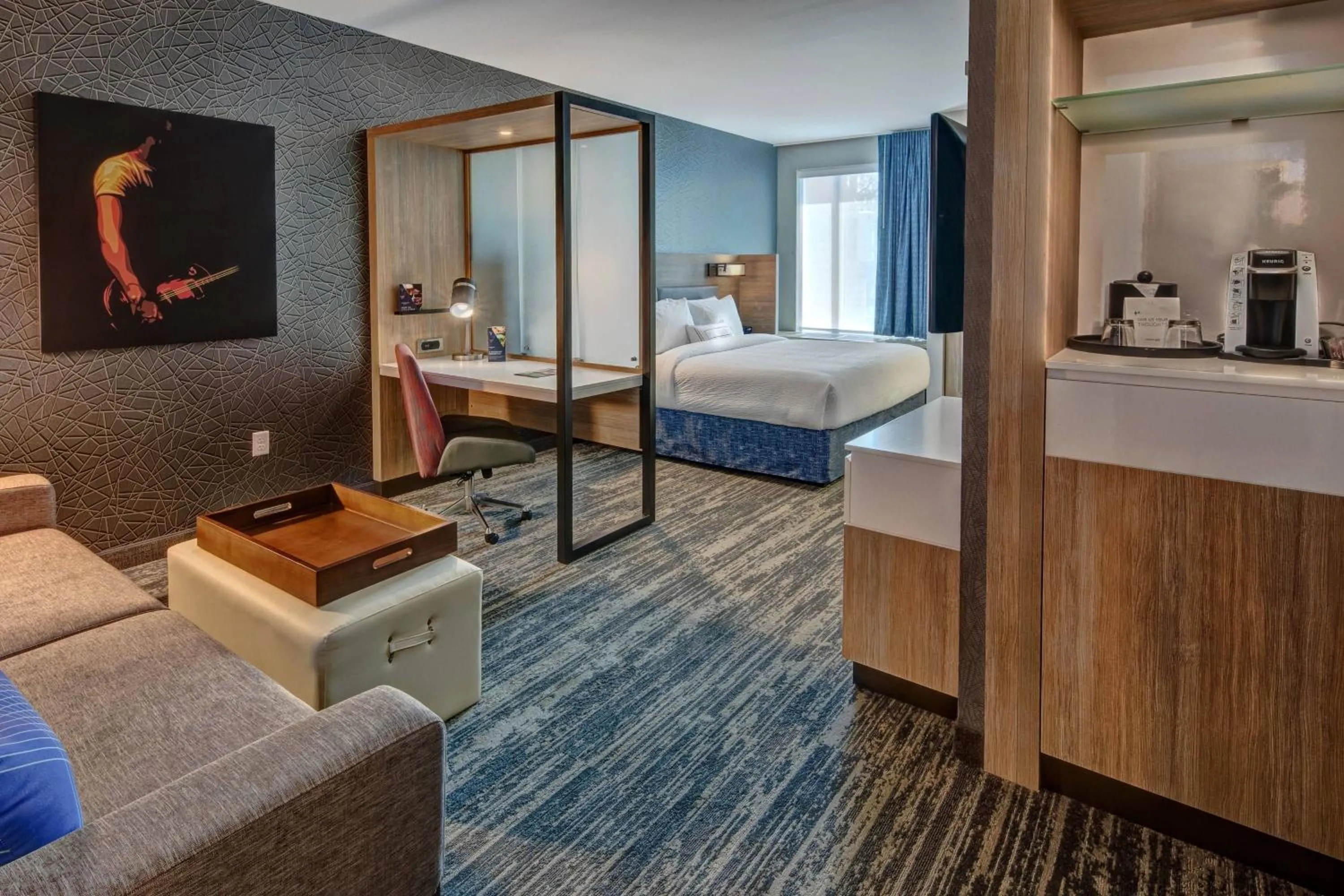 Bedroom, Bed in SpringHill Suites by Marriott Nashville Brentwood