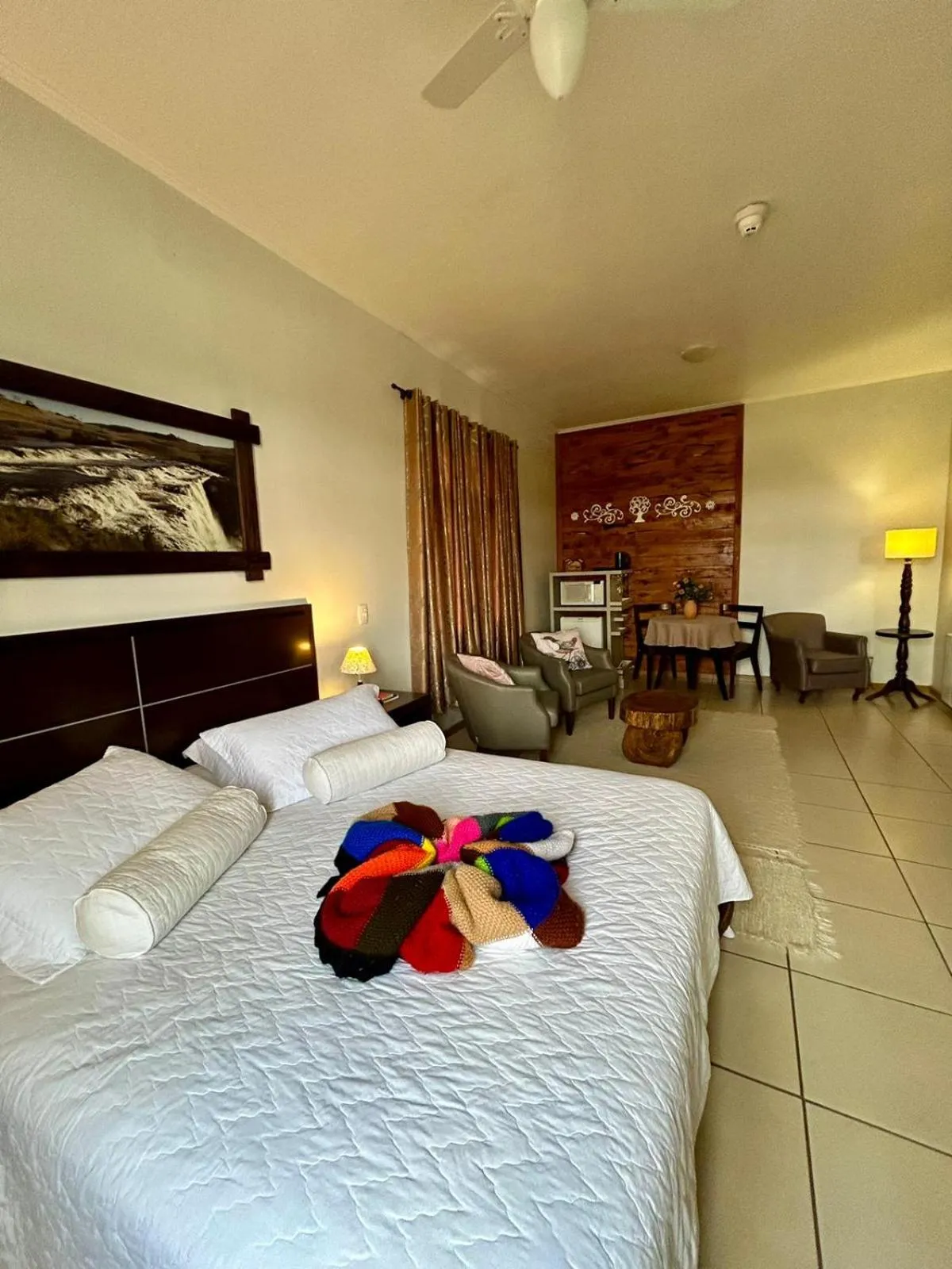 Bed in Cambará Eco Hotel