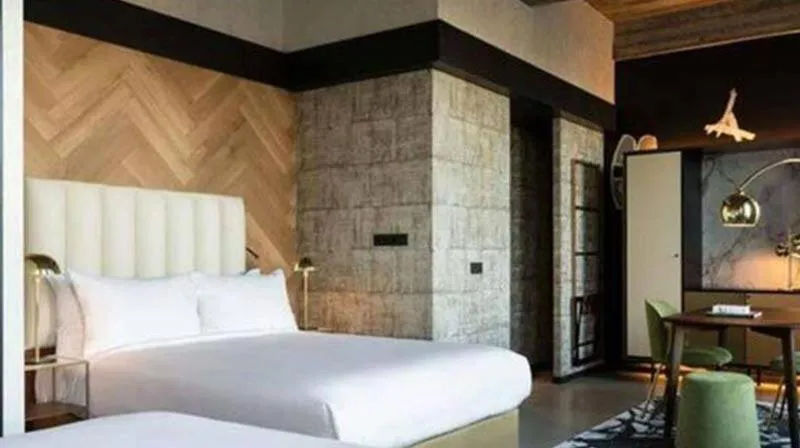 Bed in Fletcher Boutique Hotel Slaak-Rotterdam