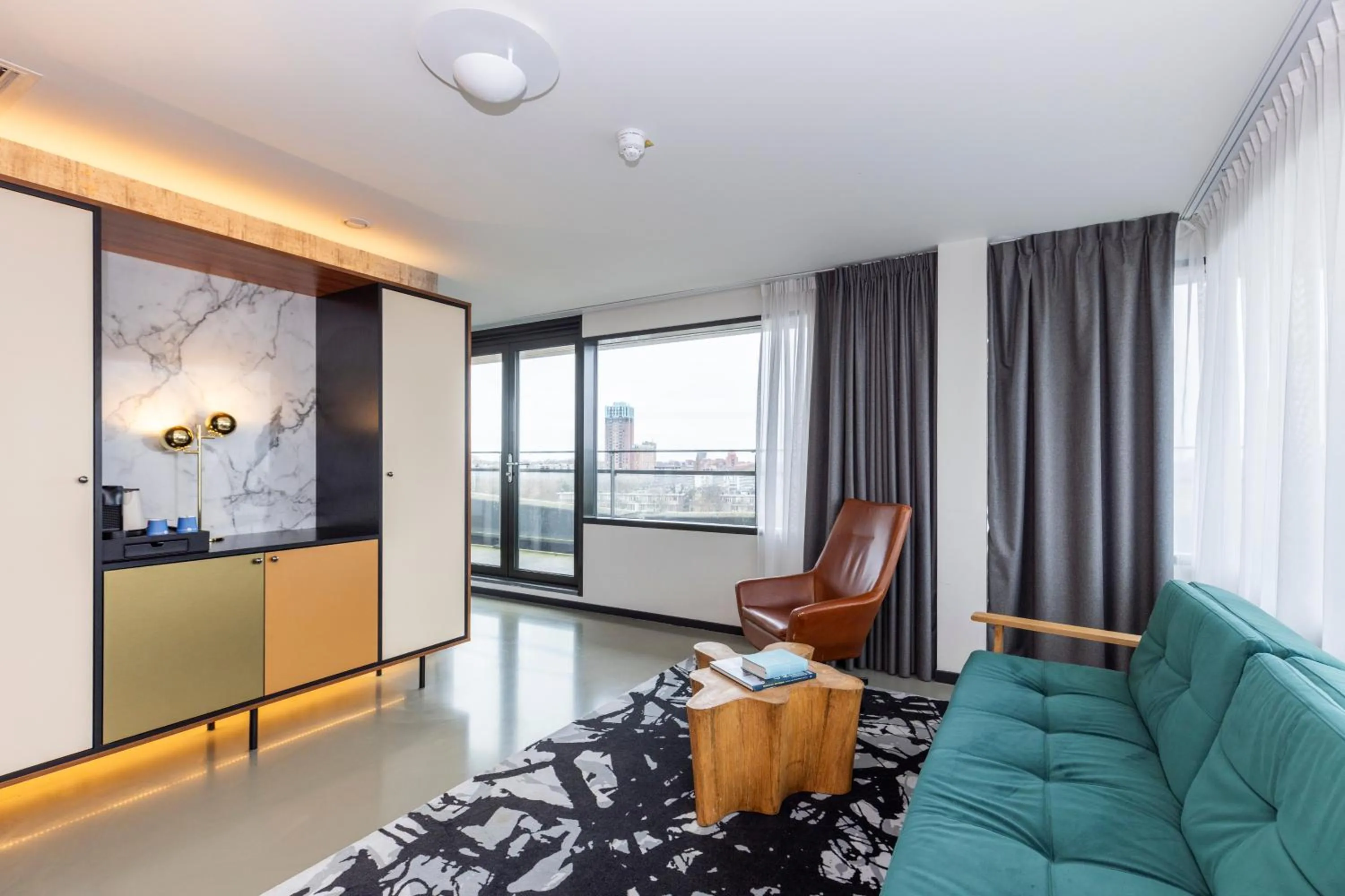 Living room in Fletcher Boutique Hotel Slaak-Rotterdam