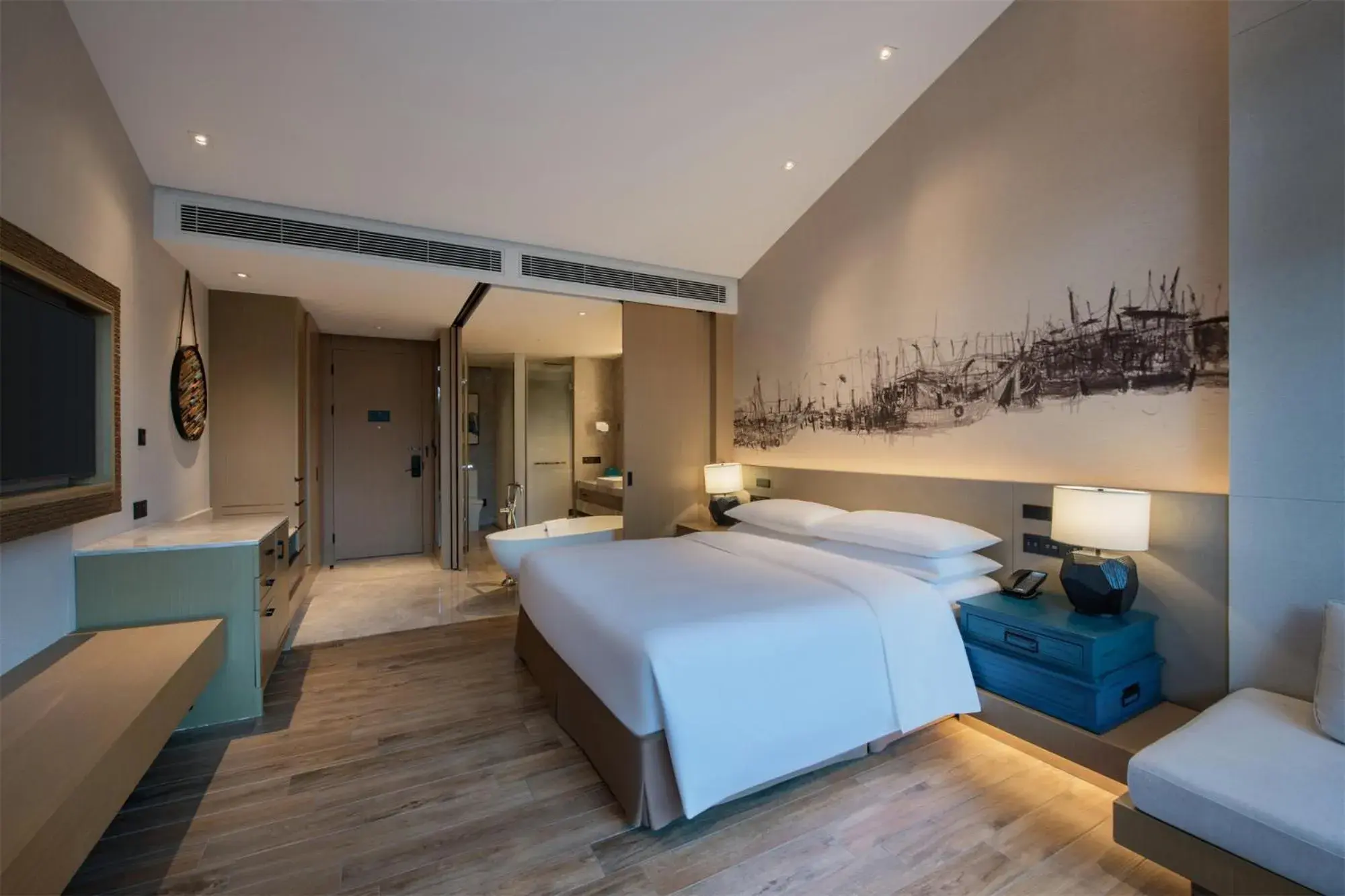 Deluxe King Room in DoubleTree by Hilton Shanwei Deluxe King Room in DoubleTree by Hilton Shanwei