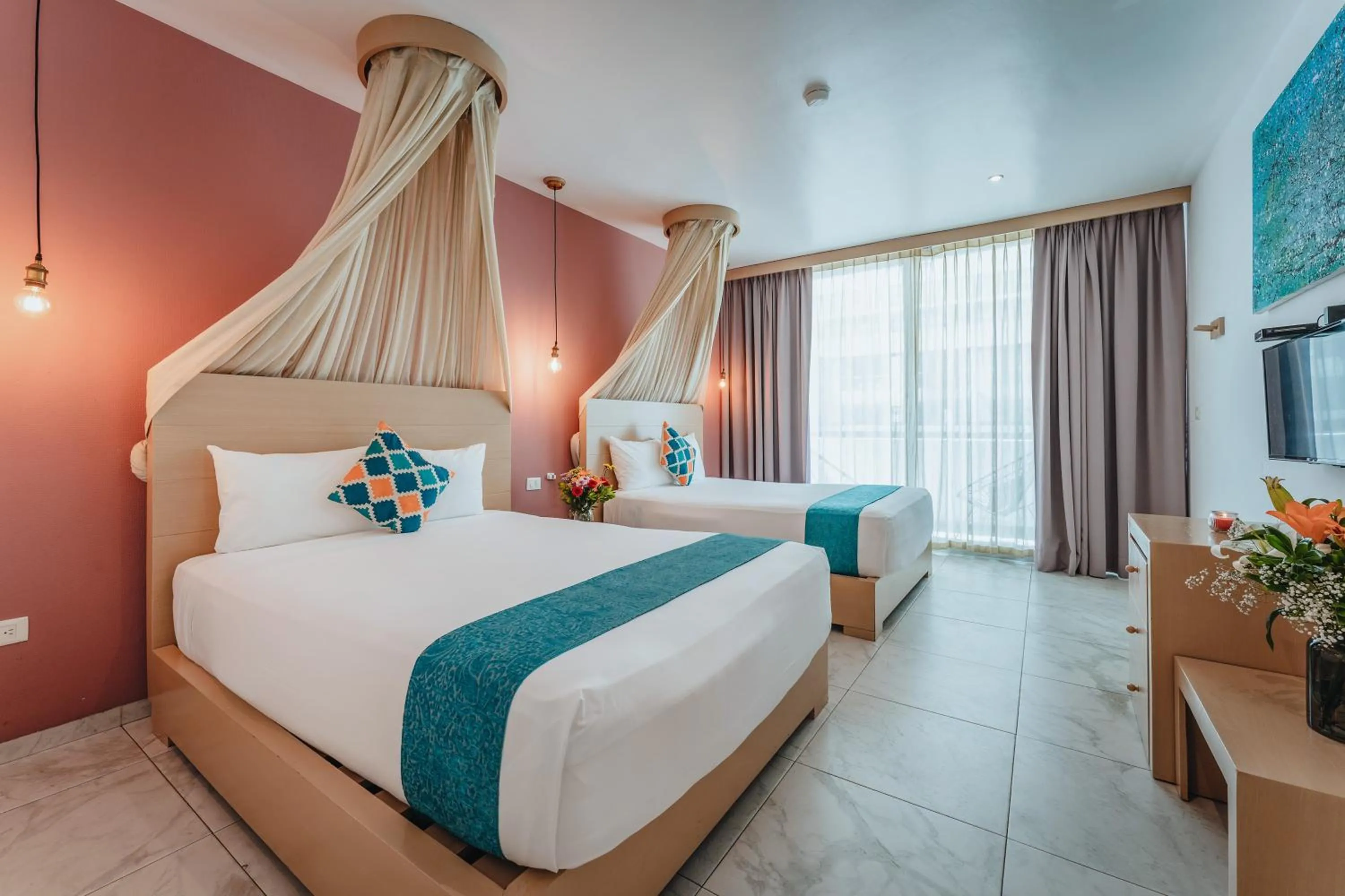 Bed in Soho Playa Hotel