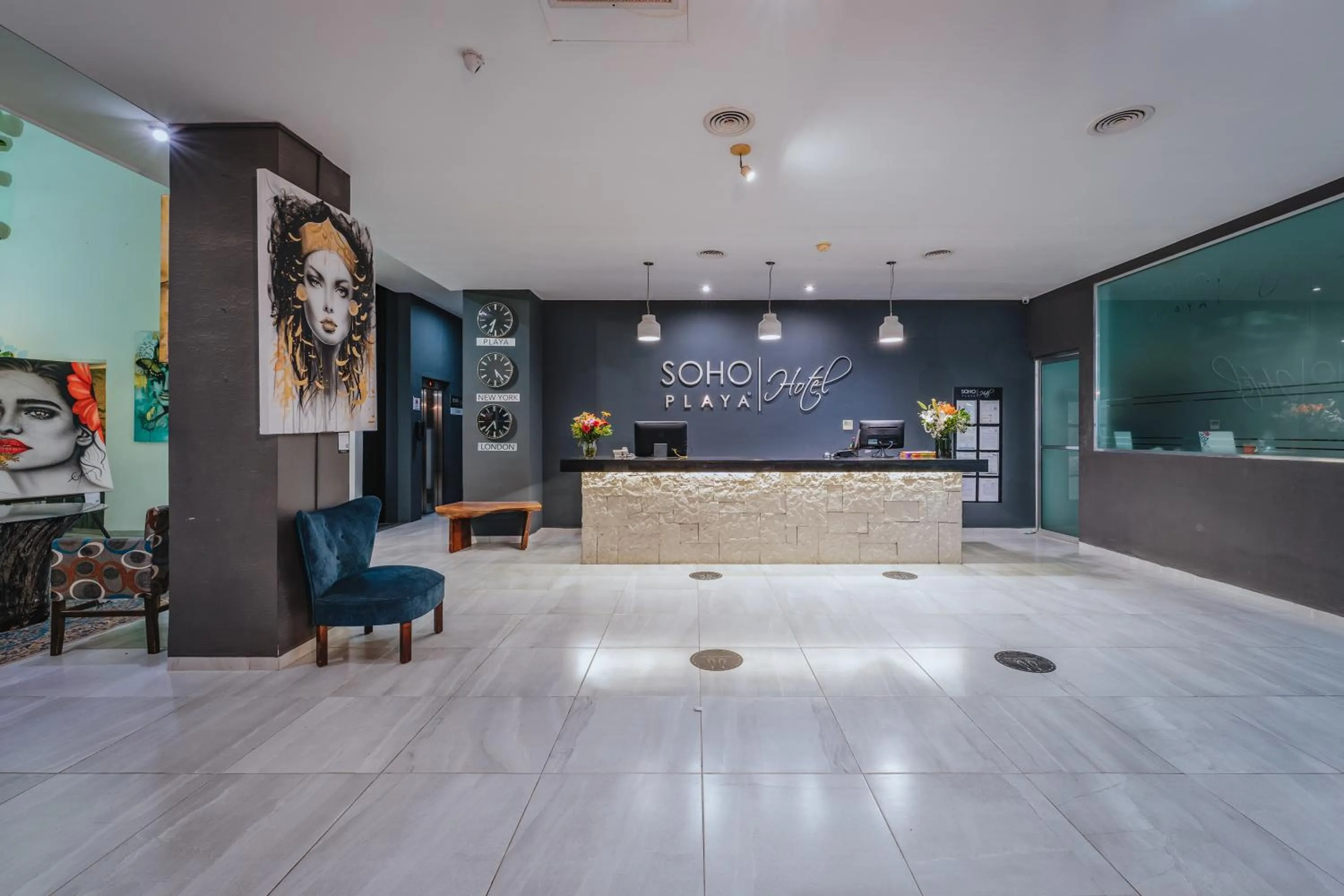 Lobby or reception in Soho Playa Hotel