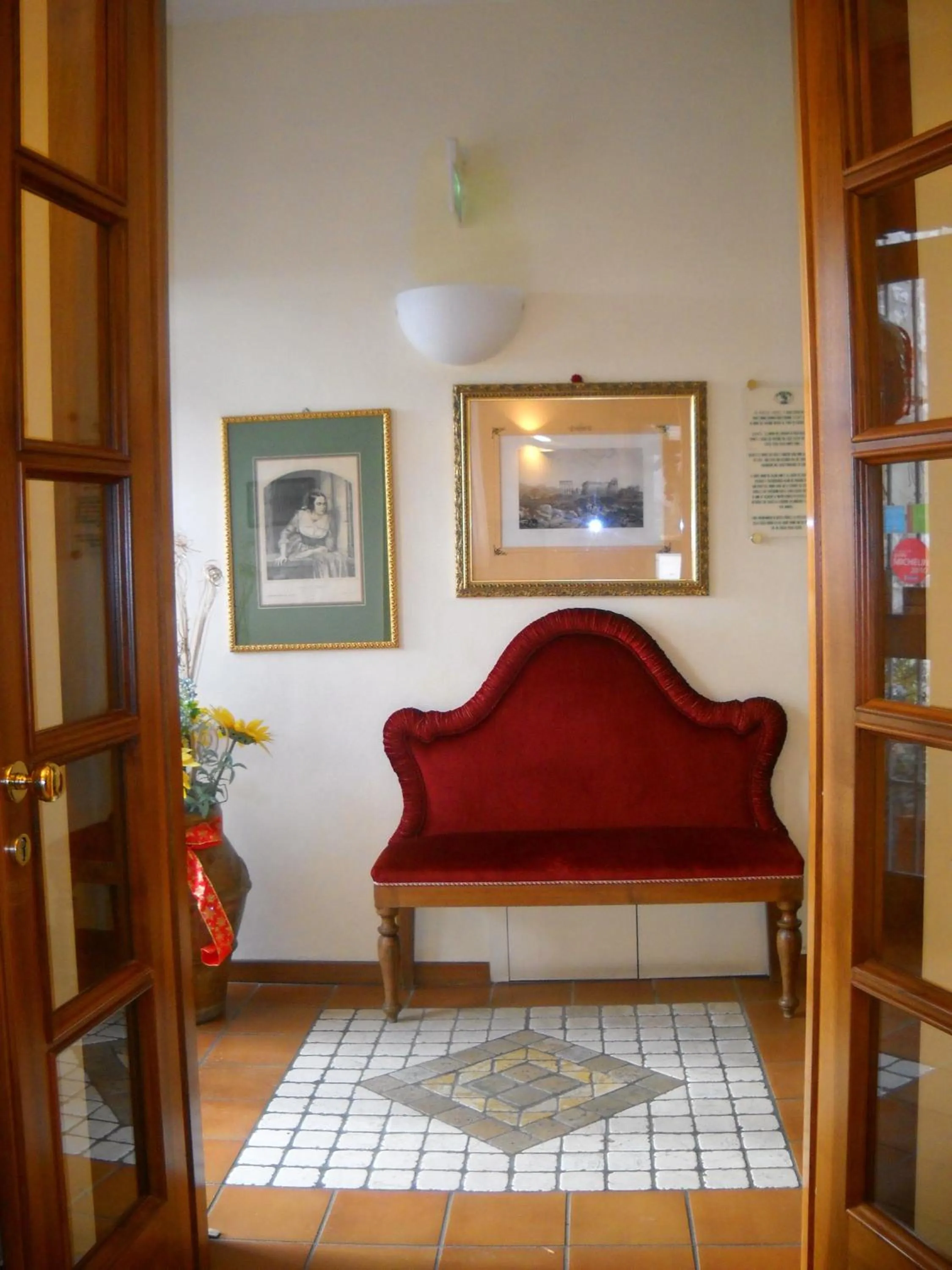 Seating area in Hotel La Rocca