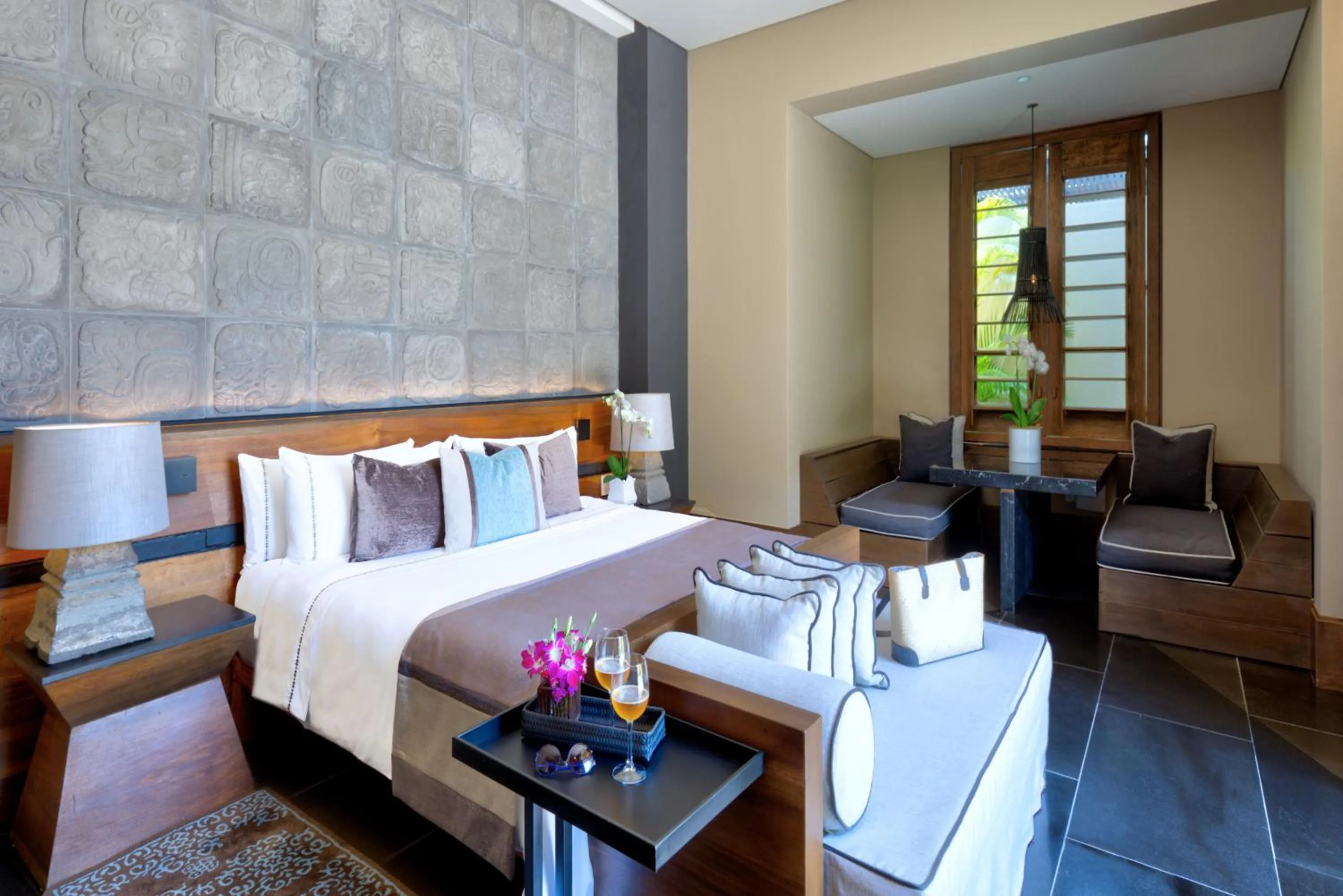 Bed in NIZUC Resort & Spa