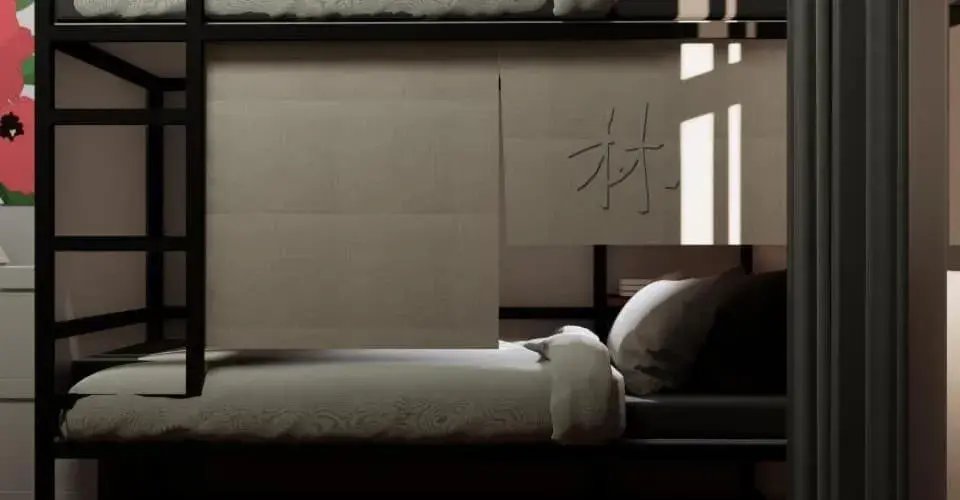 6-Bed Mixed Dormitory Room - single occupancy in Yu Cafe Hostel 6-Bed Mixed Dormitory Room - single occupancy in Yu Cafe Hostel