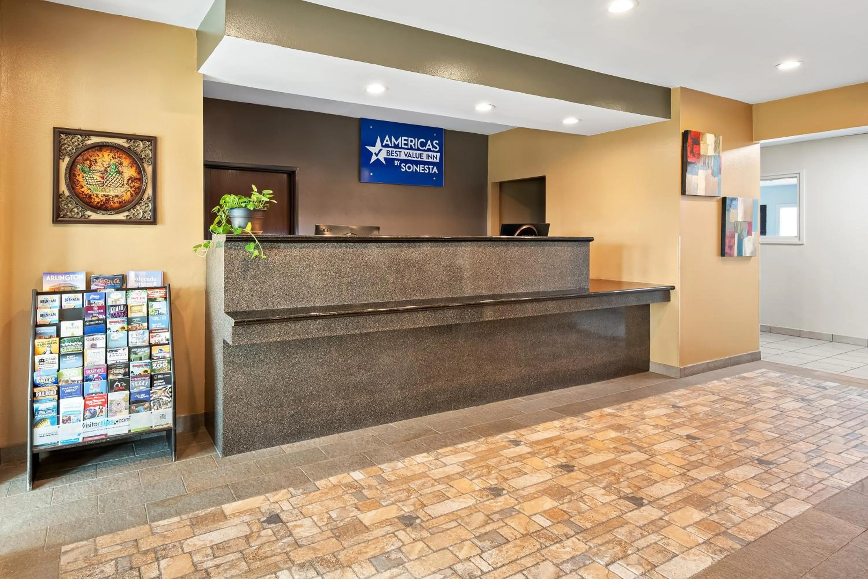 Lobby or reception in Americas Best Value Inn Somerville Texas