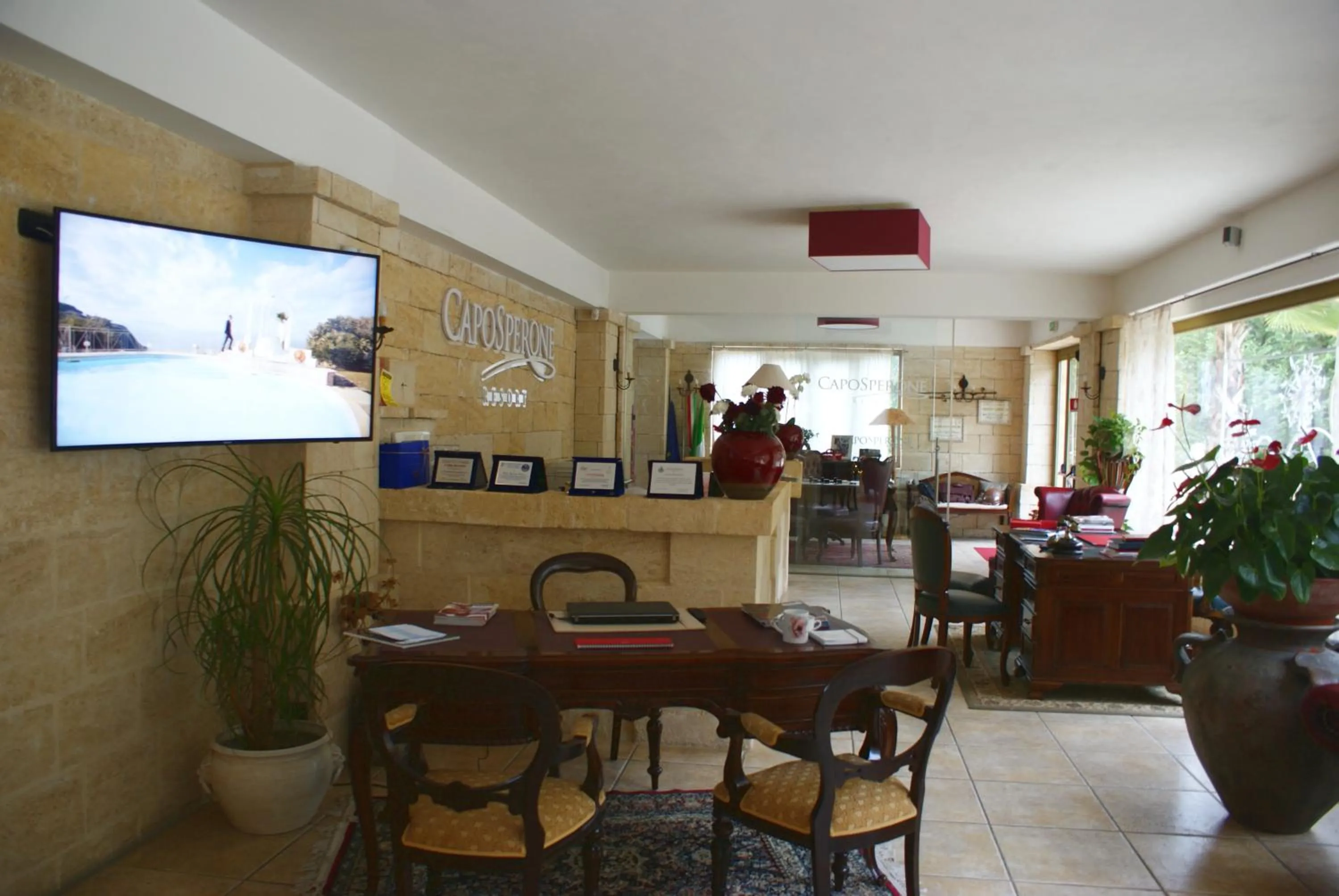 Lobby or reception in CapoSperone Resort