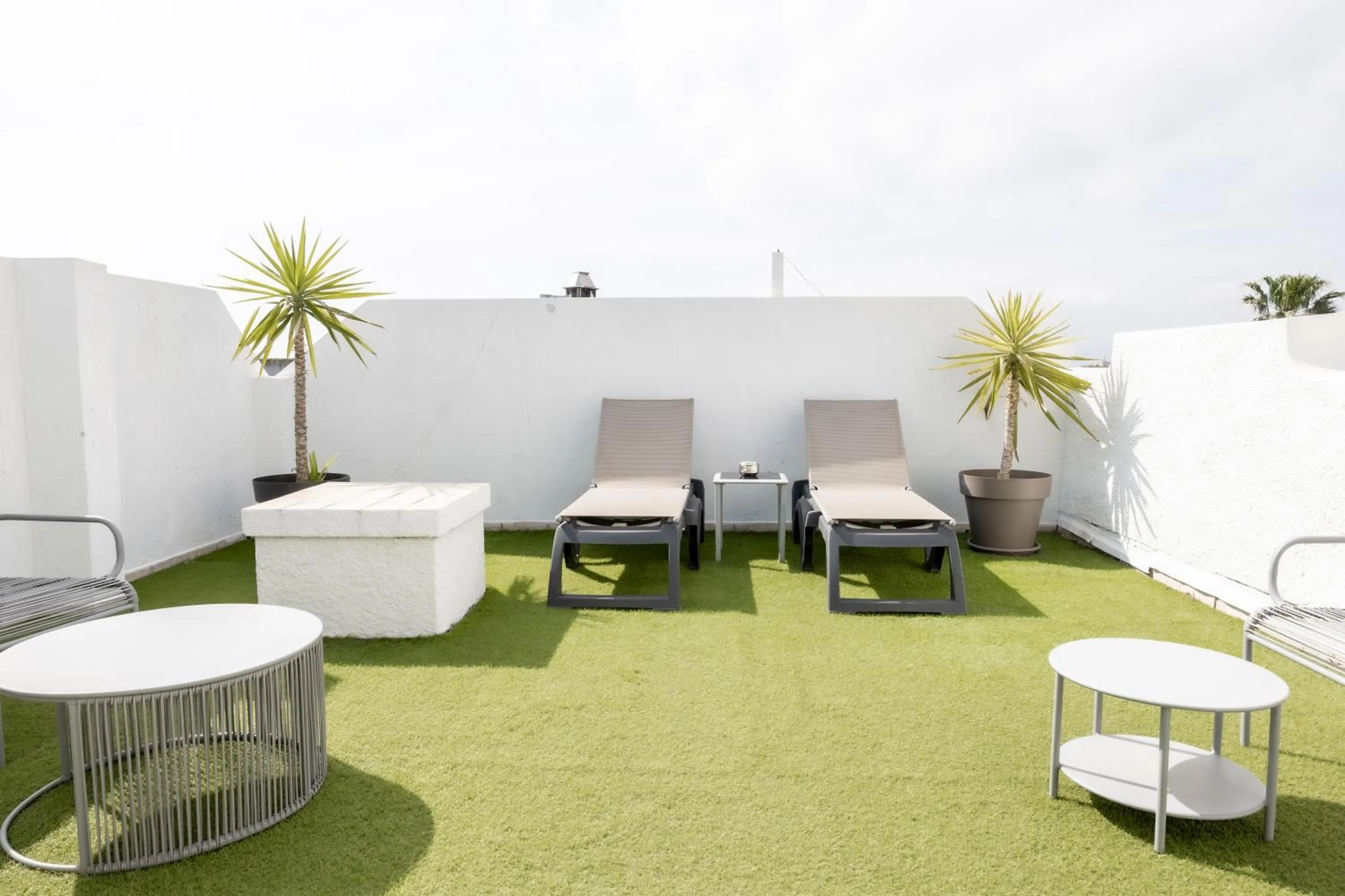 Patio in Hotel Aquarius