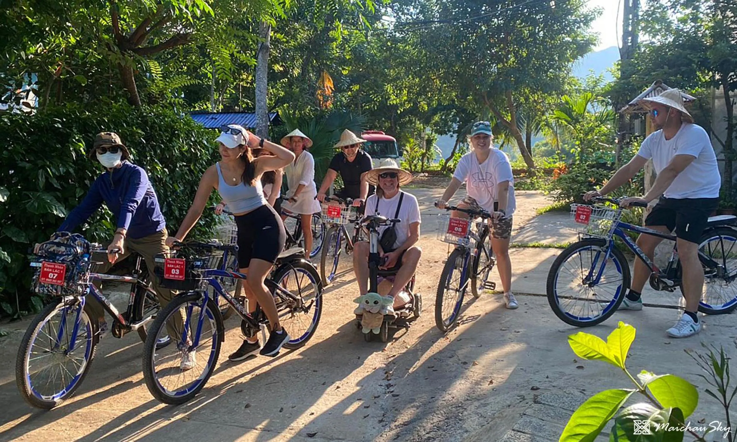 People in Mai Chau Sky Resort