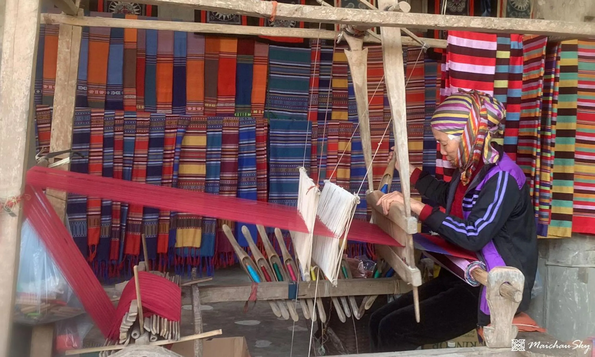 People in Mai Chau Sky Resort