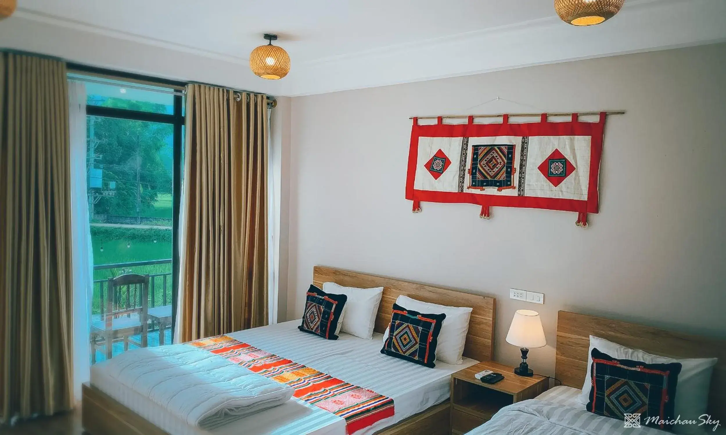Family Suite with Balcony - single occupancy in Mai Chau Sky Resort Family Suite with Balcony - single occupancy in Mai Chau Sky Resort