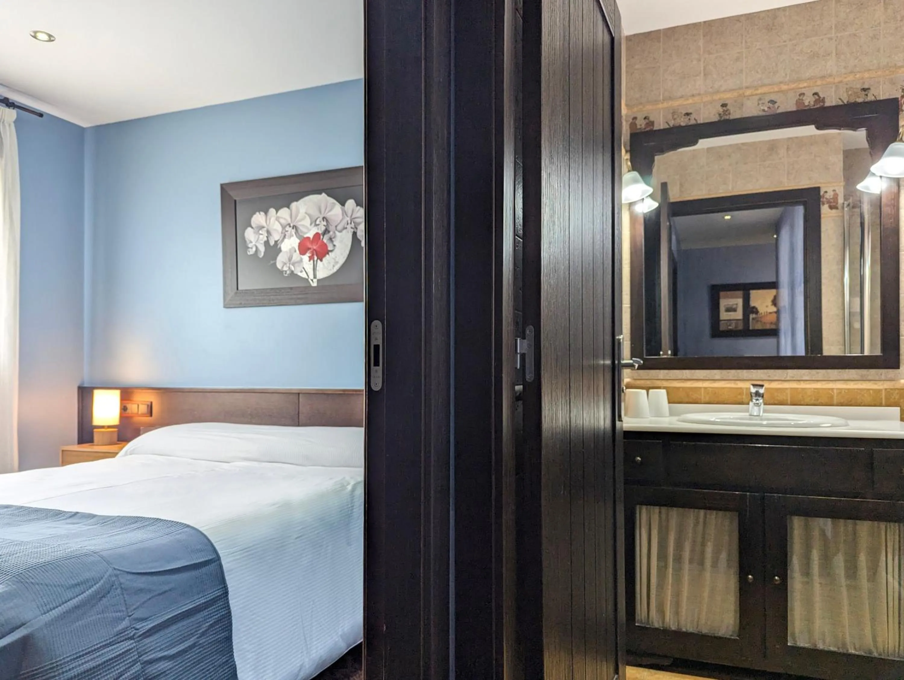 Bed in Hotel Apartamento Marouco