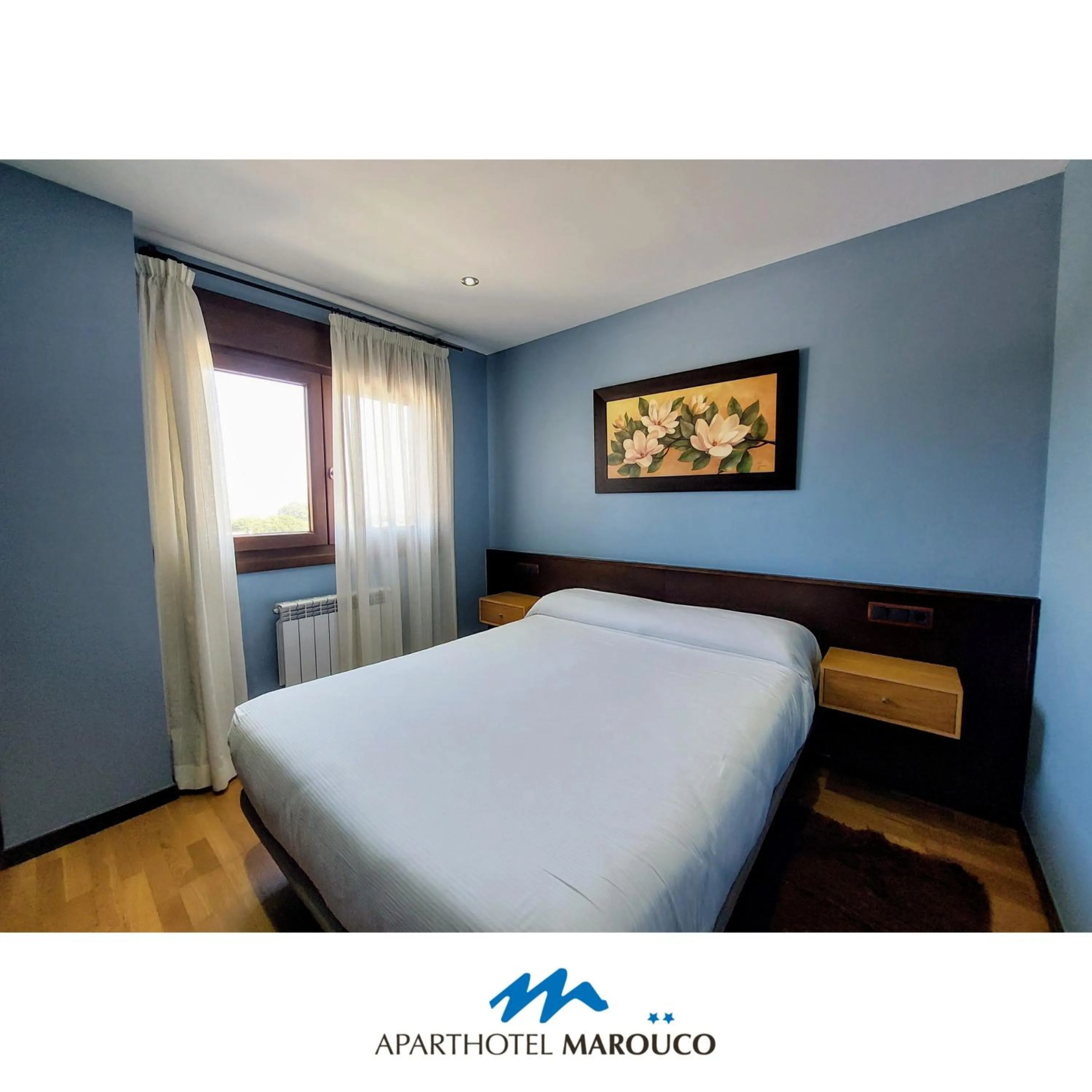 Bed in Hotel Apartamento Marouco