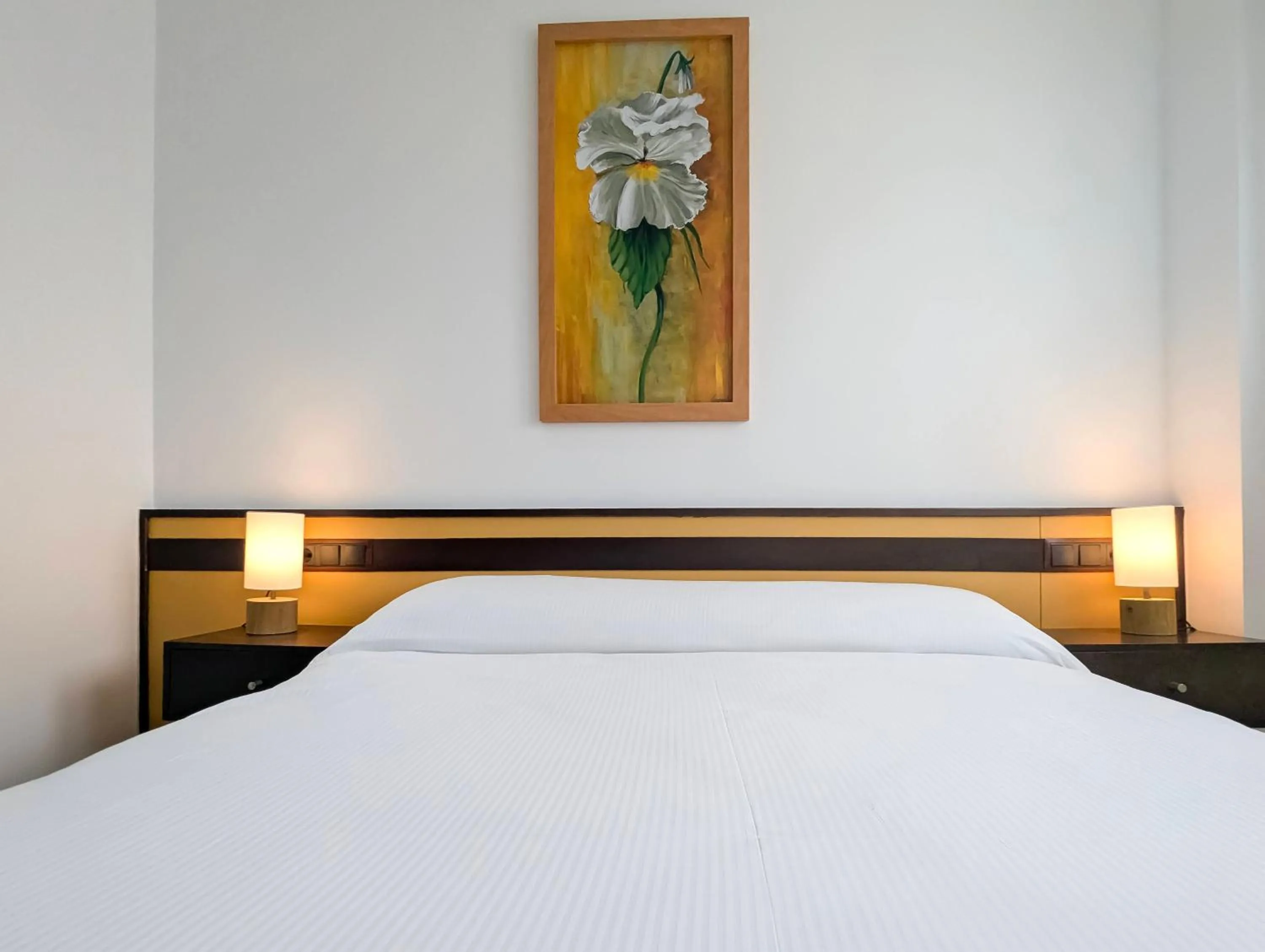 Bed in Hotel Apartamento Marouco