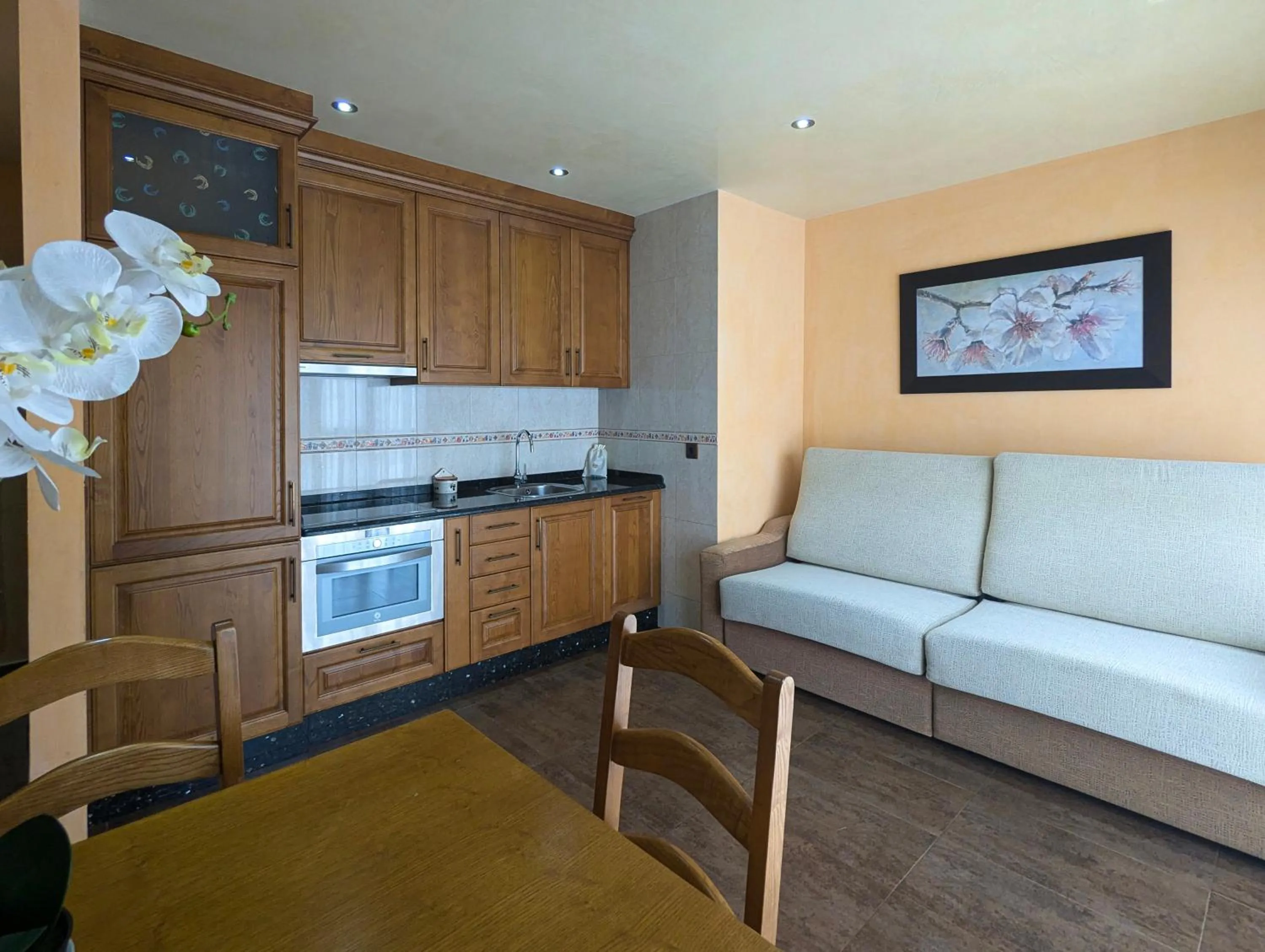 Kitchen or kitchenette in Hotel Apartamento Marouco