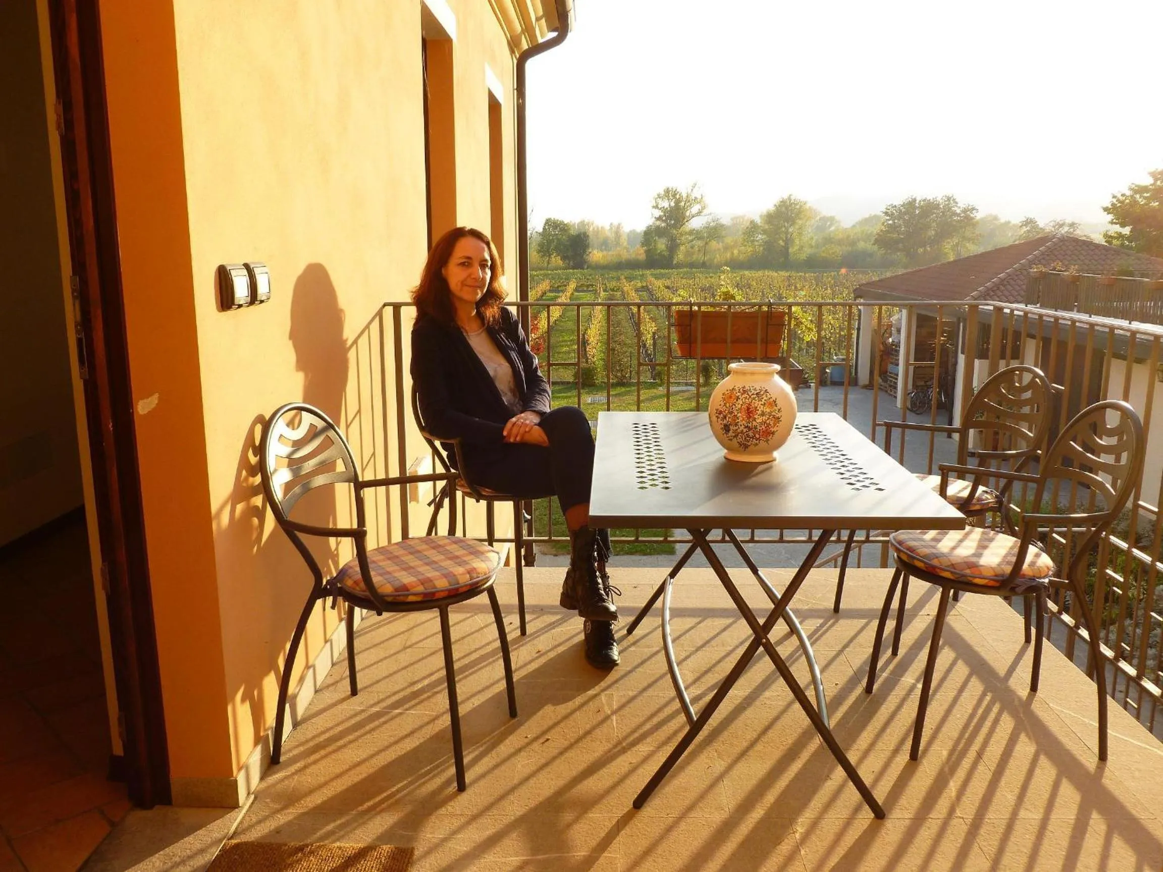 Balcony/Terrace in Agriturismo Grillo Iole Winery