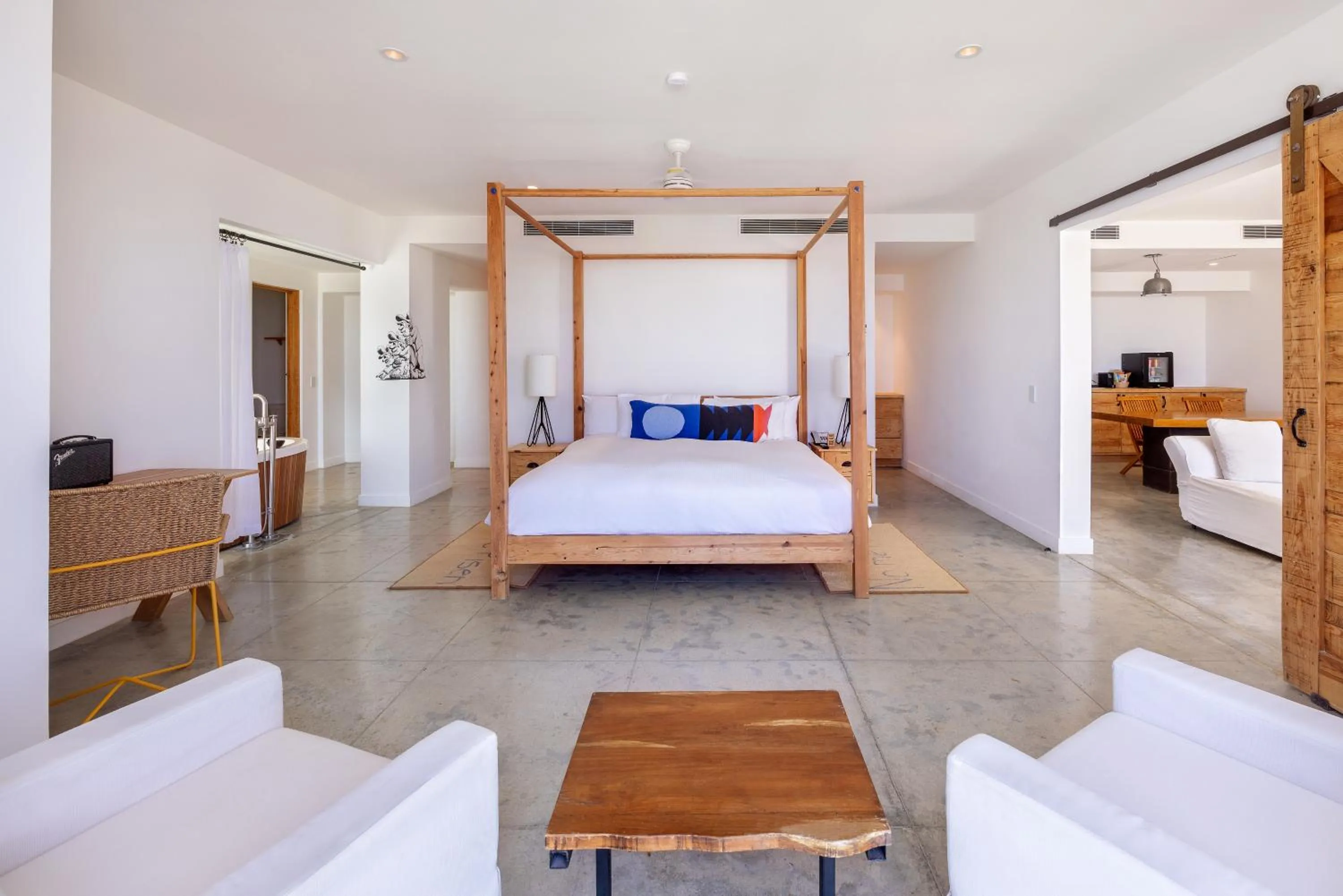 Bed in Hotel El Ganzo - Adults Only