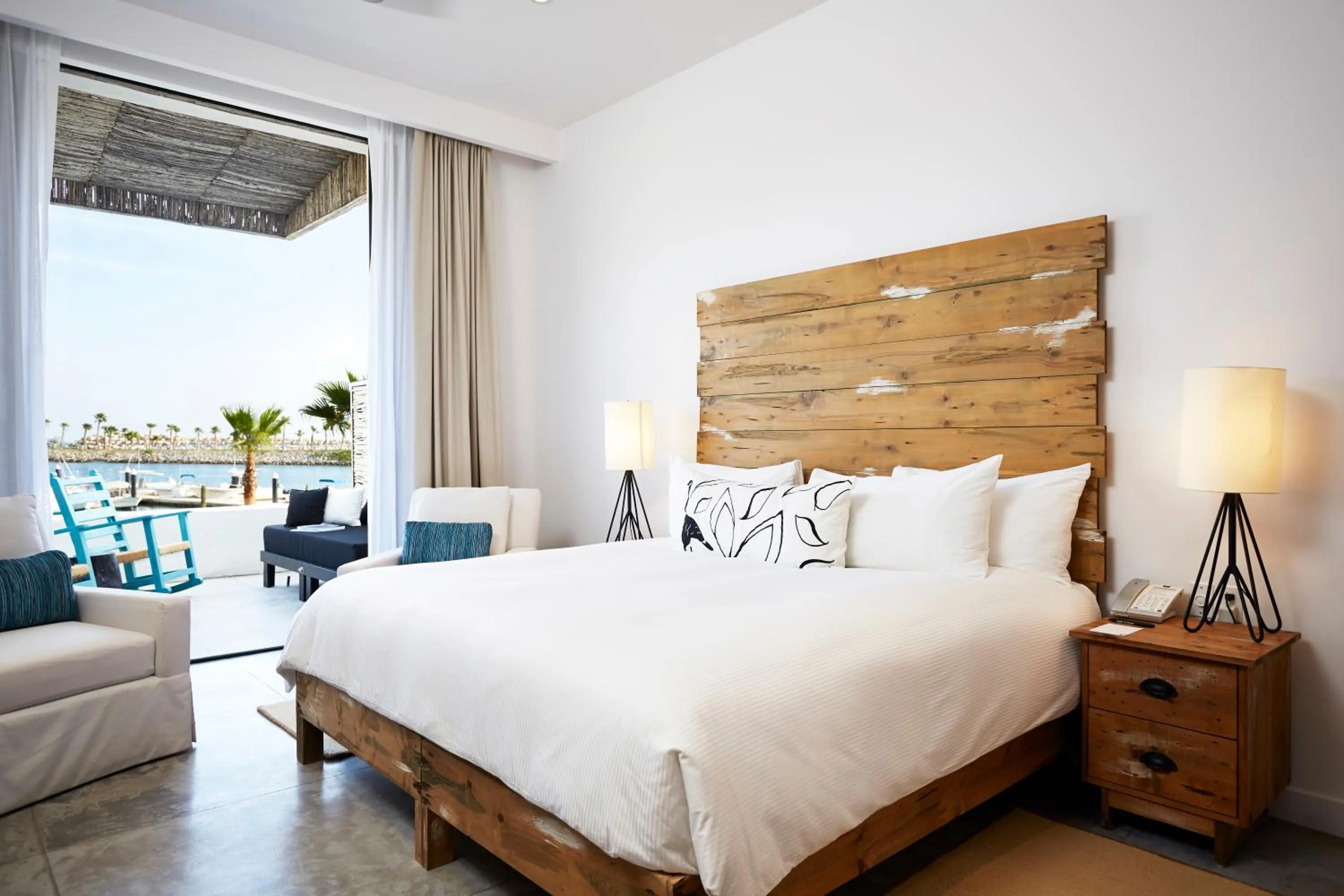 Balcony/Terrace, Bed in Hotel El Ganzo - Adults Only