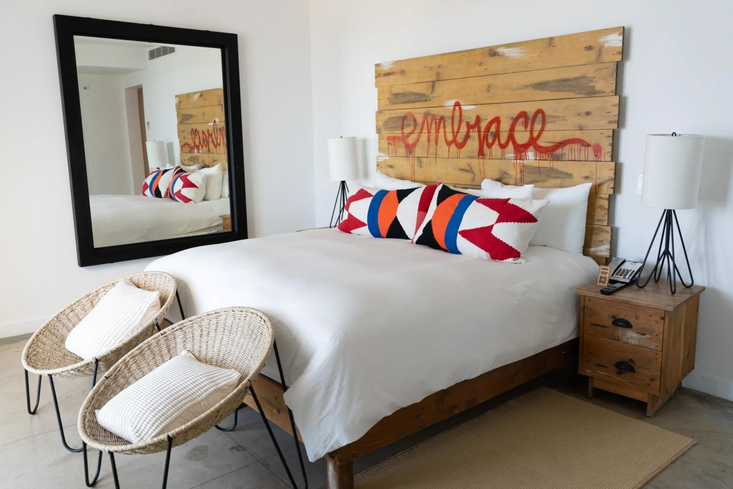 Bed in Hotel El Ganzo - Adults Only