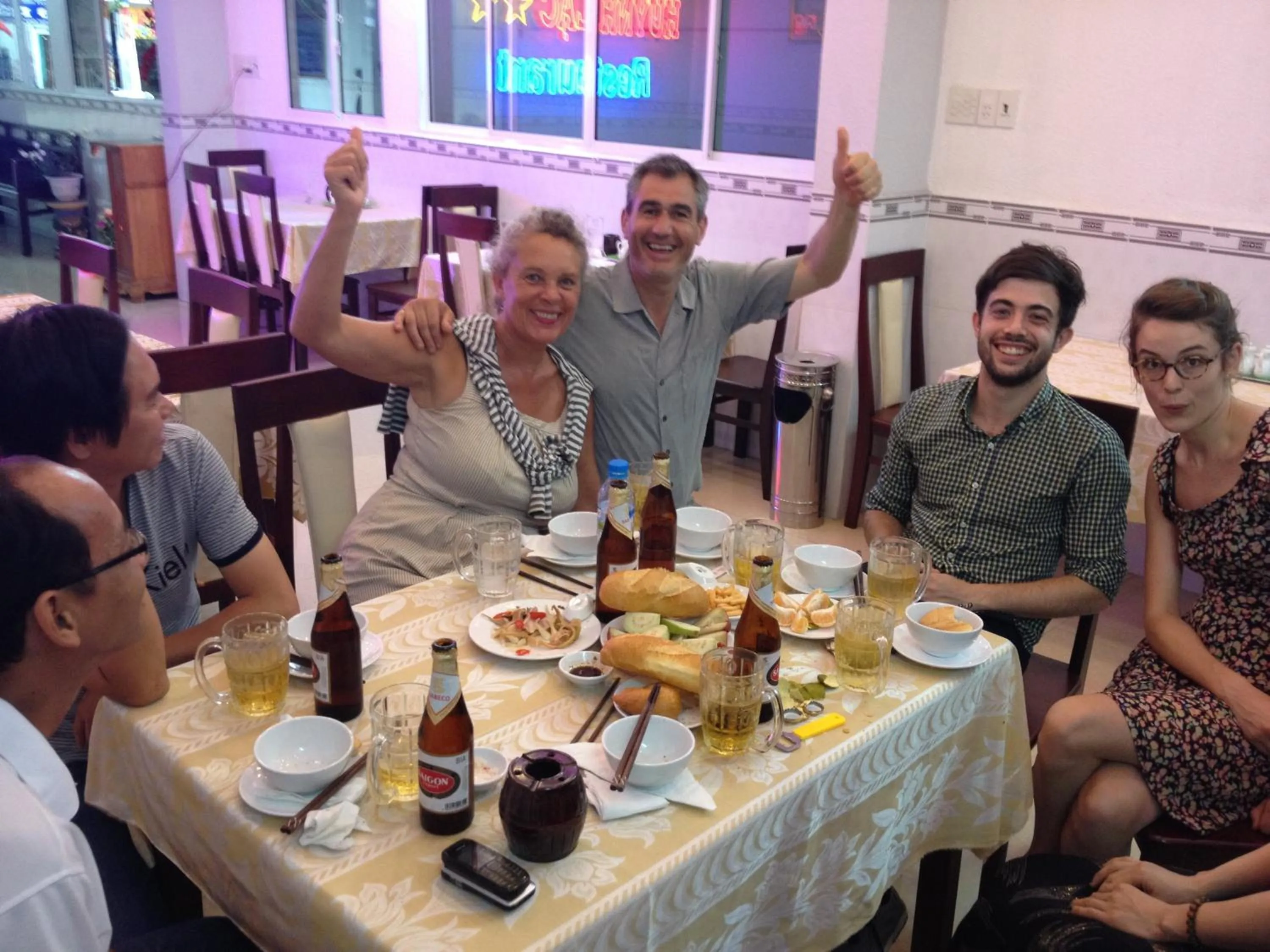 group of guests in Huynh Lac Can Tho Hotel