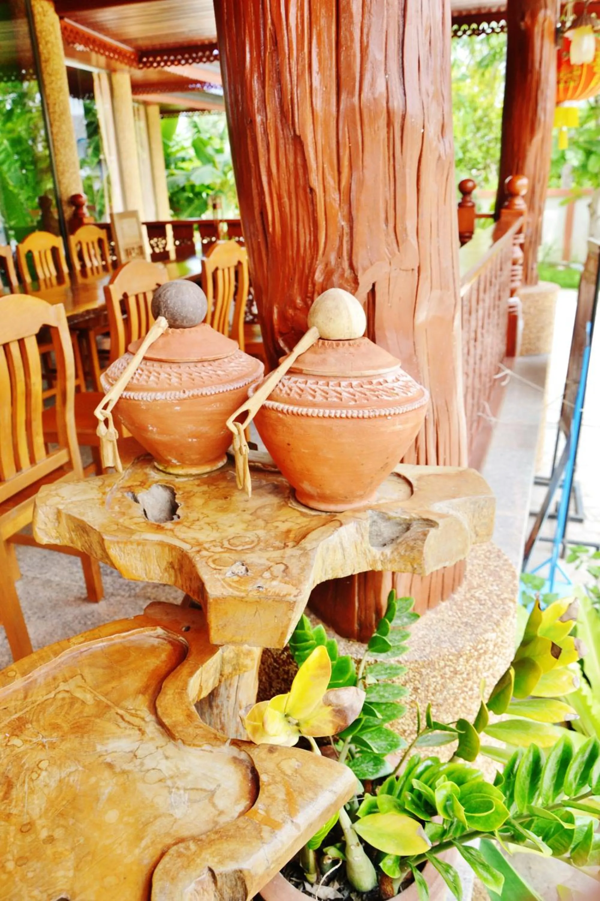 Decorative detail in Suandarbporn Resort Mae Sot