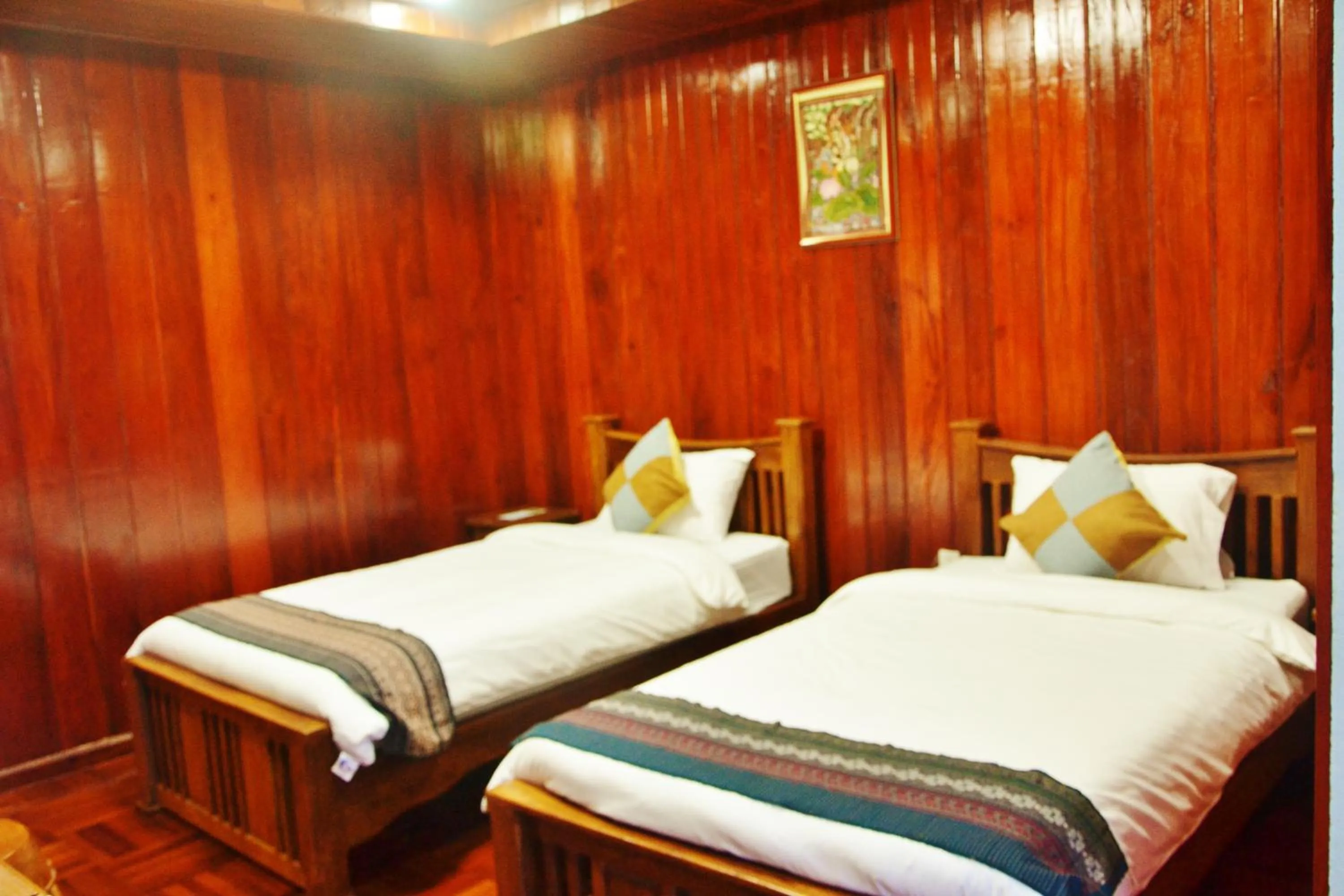 Bed in Suandarbporn Resort Mae Sot