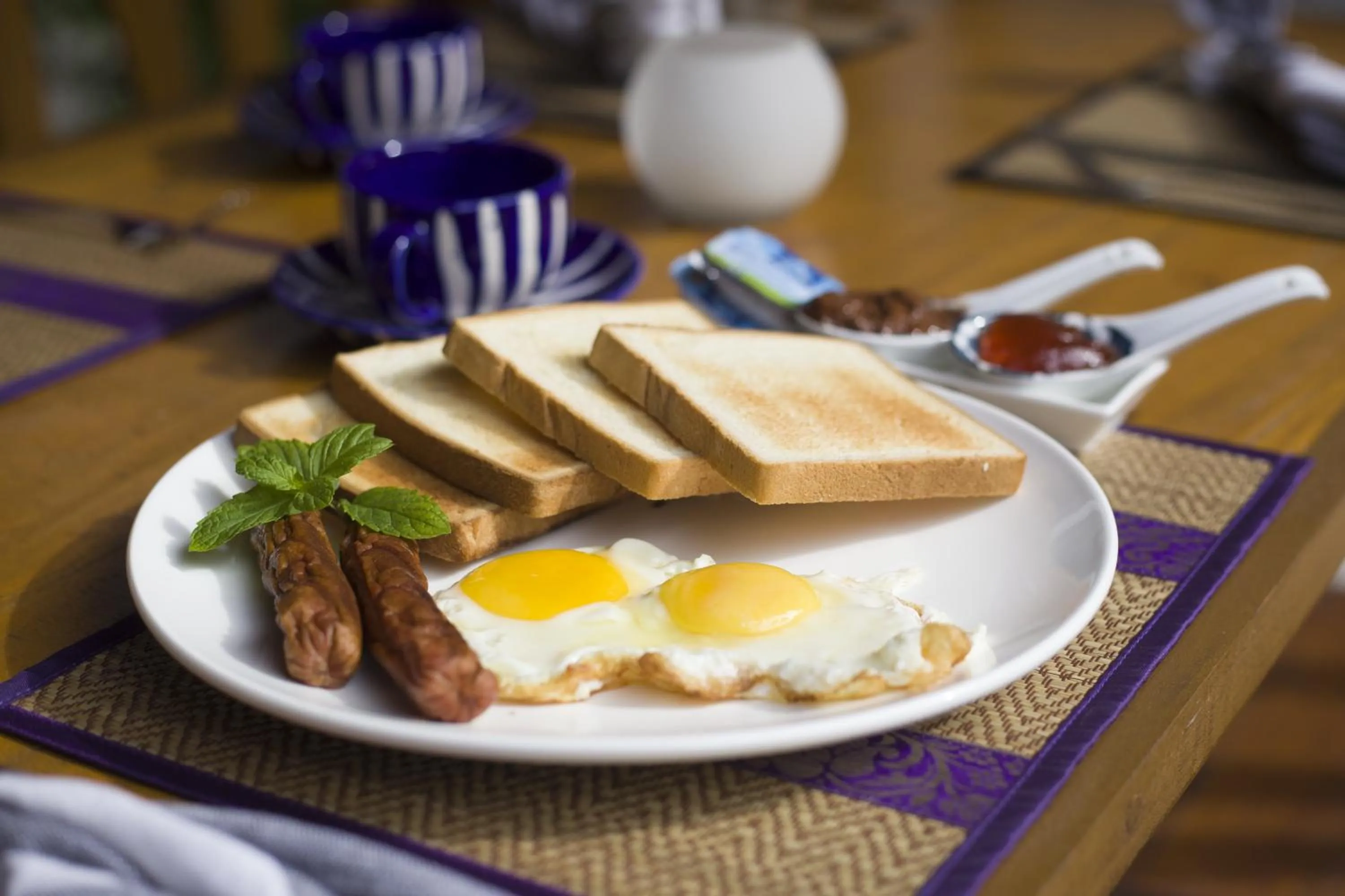 Continental breakfast in By the shade Maldives