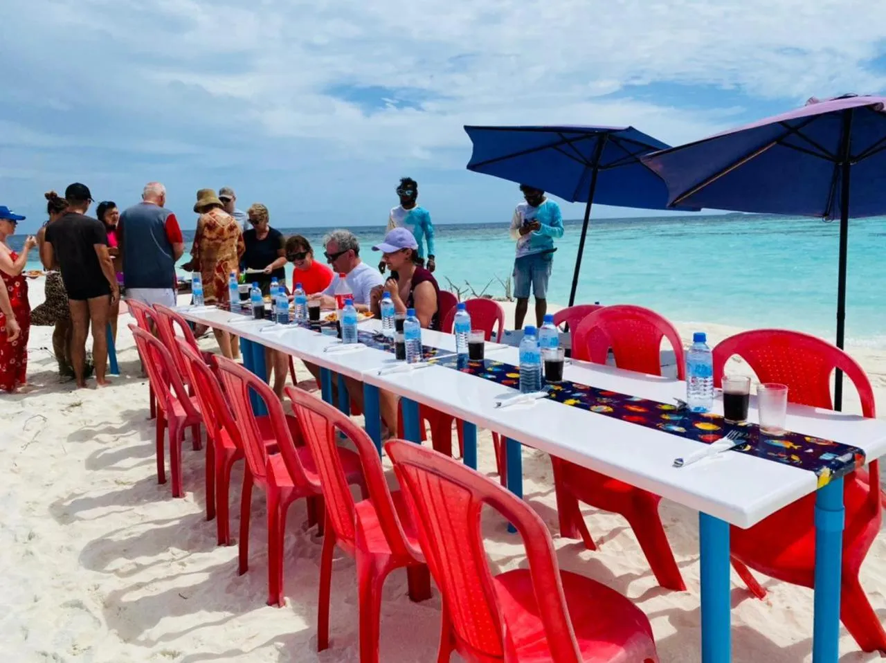 By the shade Maldives