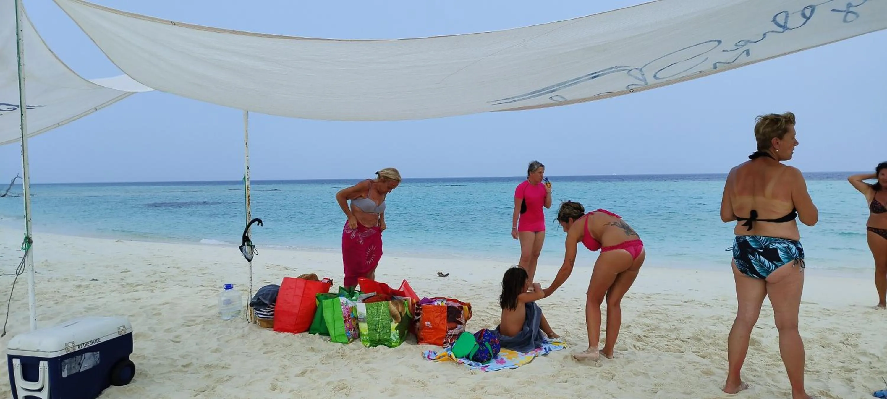 By the shade Maldives