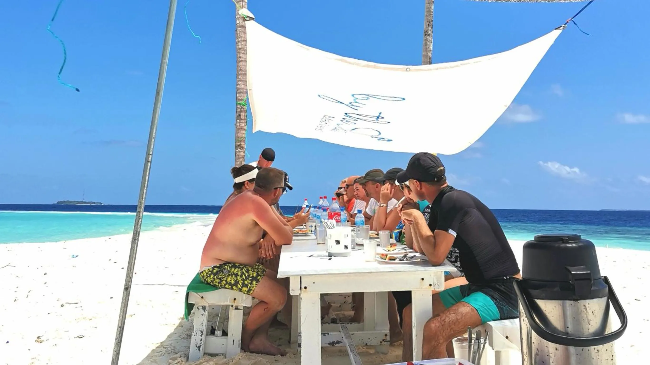 By the shade Maldives