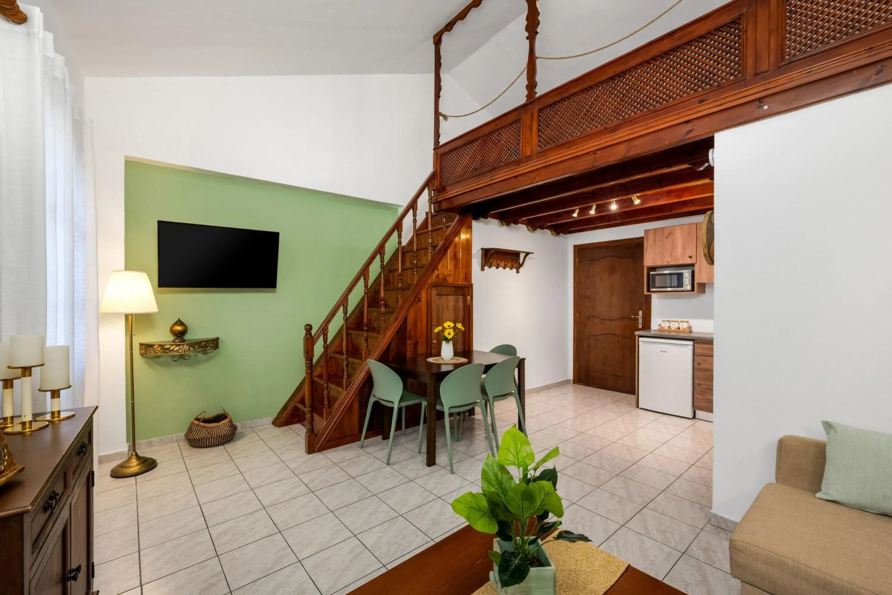 Dining area in The Old Symi