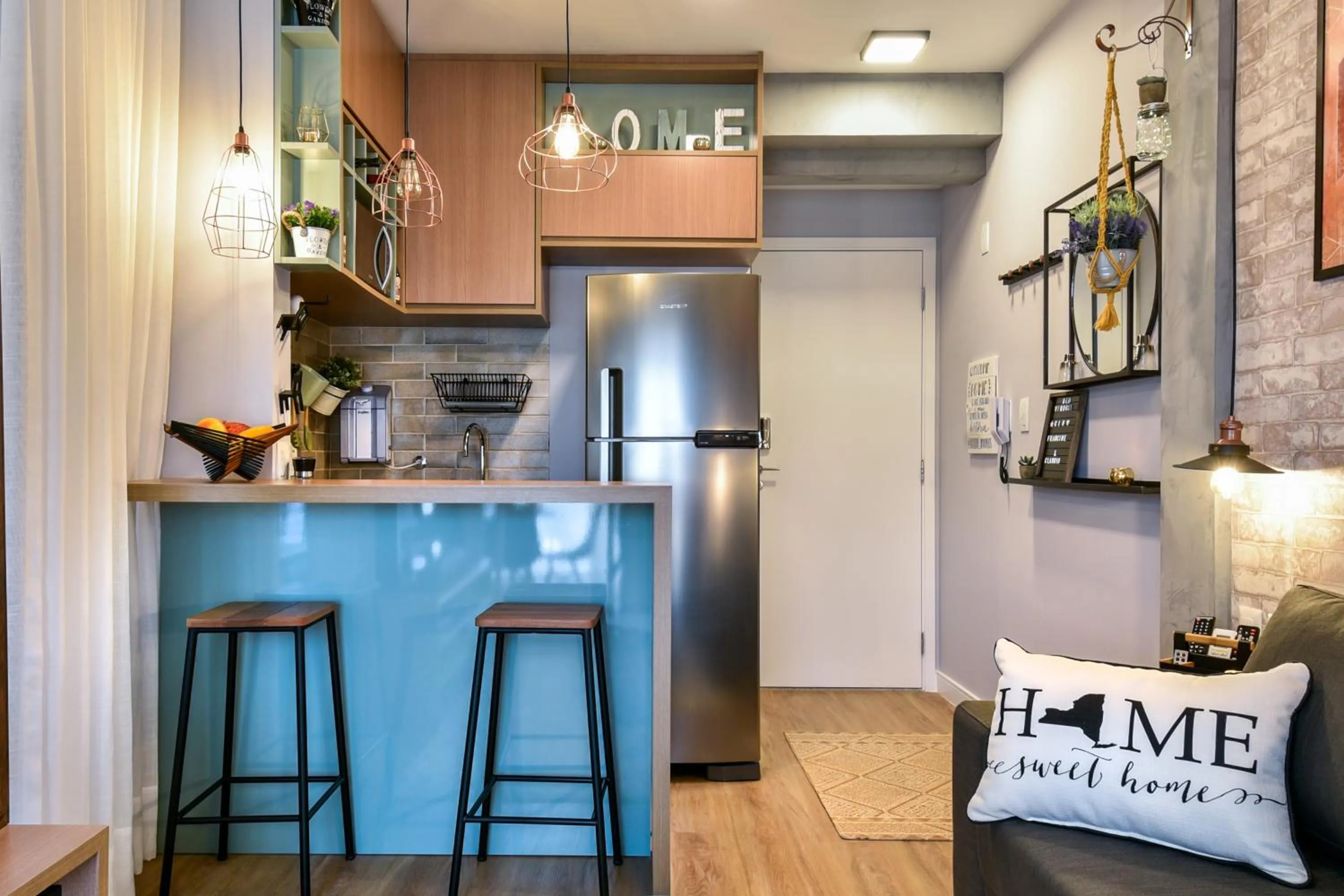 Kitchen or kitchenette in Edifício Summit Pinheiros, Aptos com Wi-Fi, Ar Condicionado, Varanda, Piscina, Academia e Estacionamento, Próximo ao Metrô