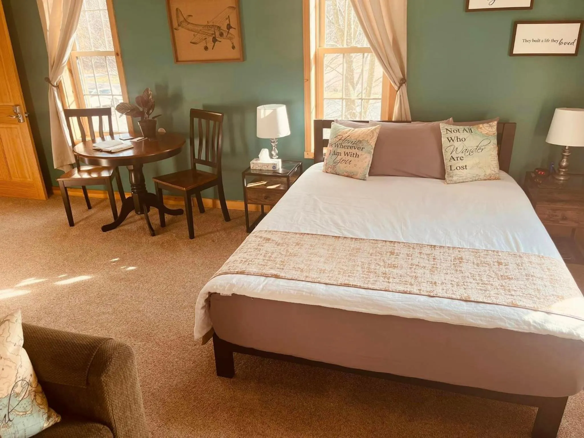 Bed in Deer Creek Winery at Brooks Estate