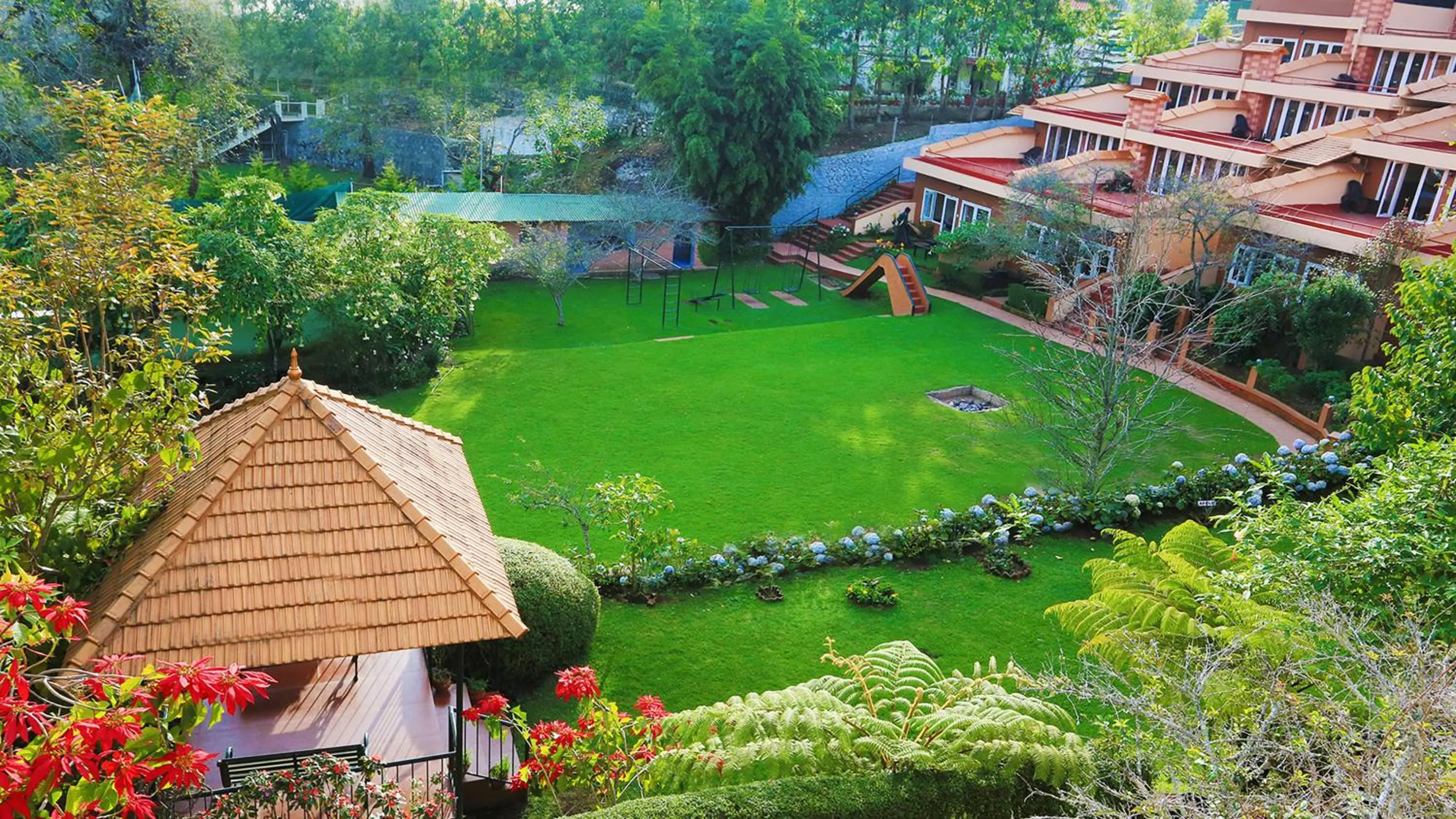Garden view in Kodai Resort Hotel, Kodaikanal