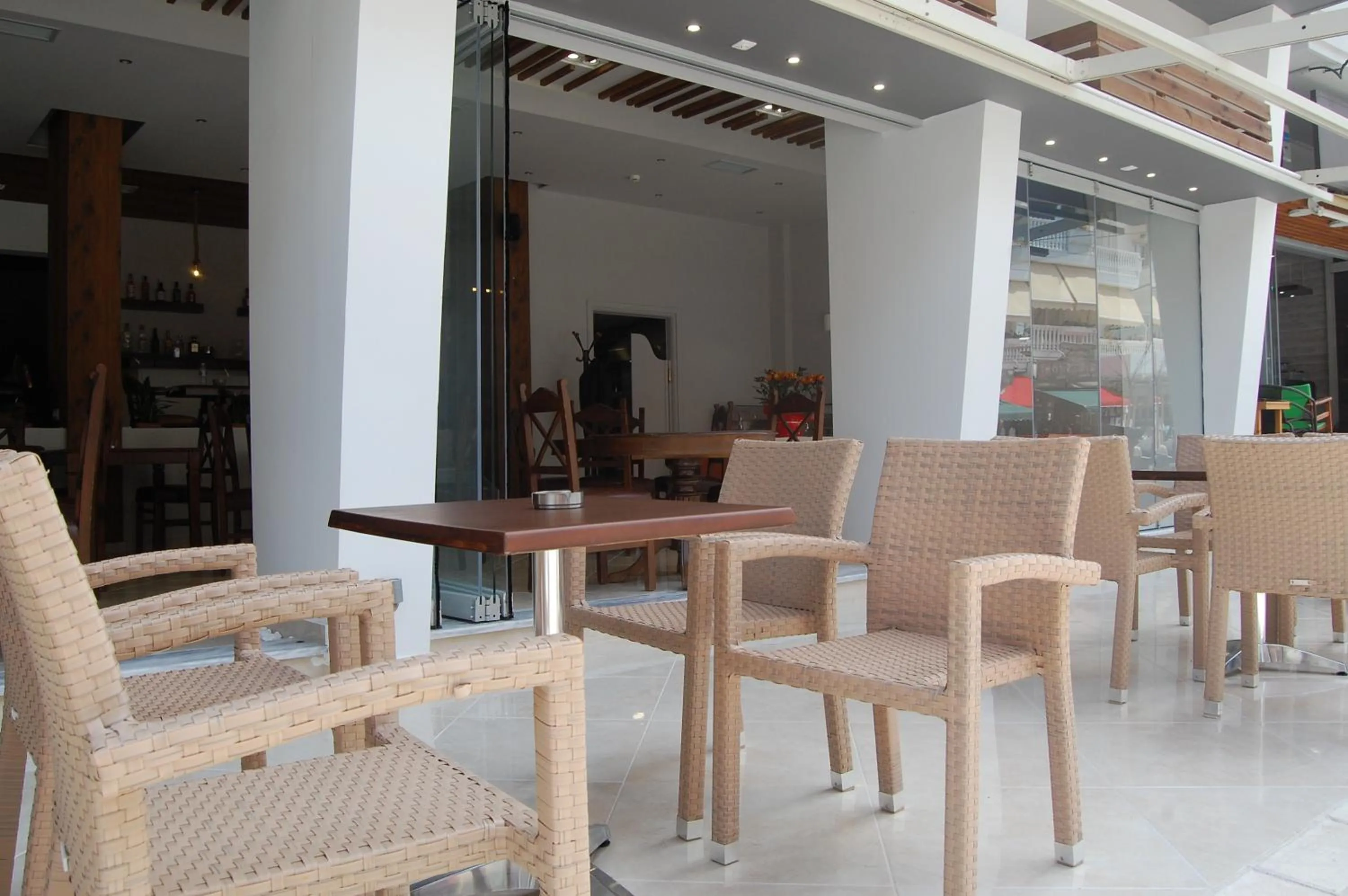 Lounge or bar in Paralia Beach Boutique Hotel