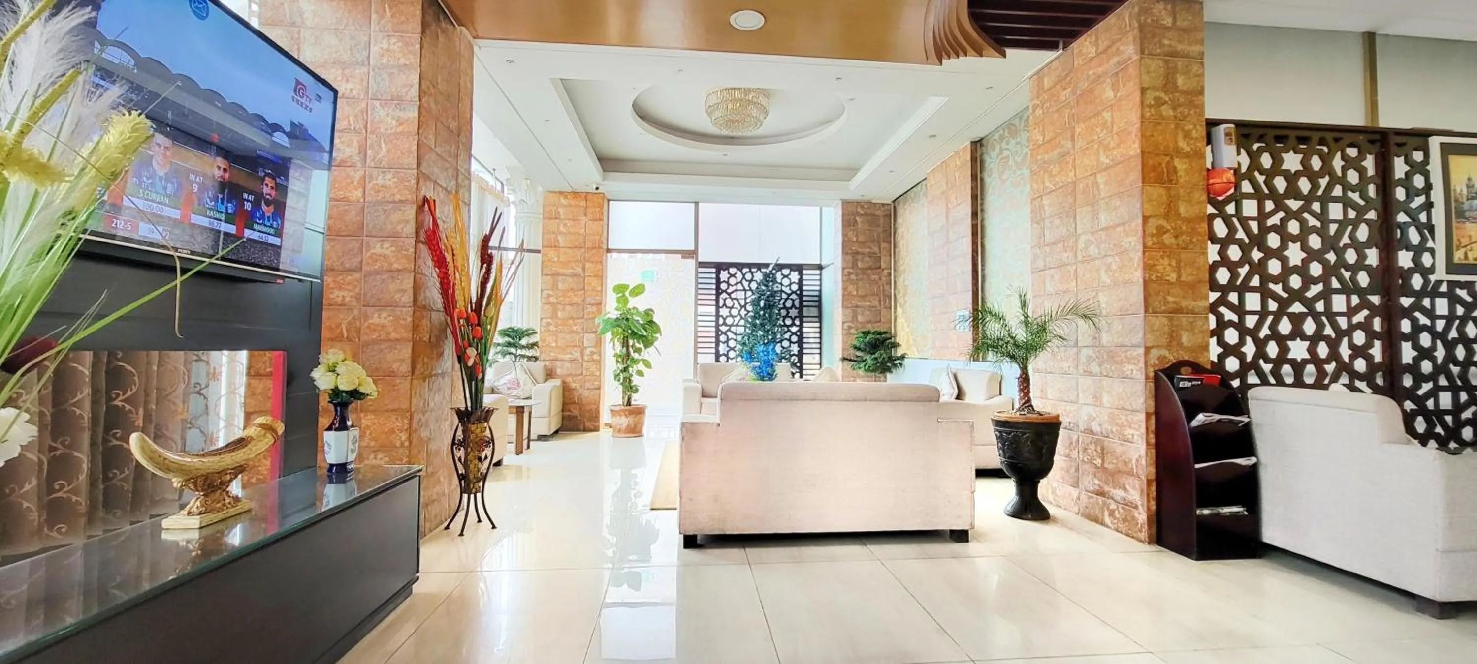 Seating area in White Palace Hotel