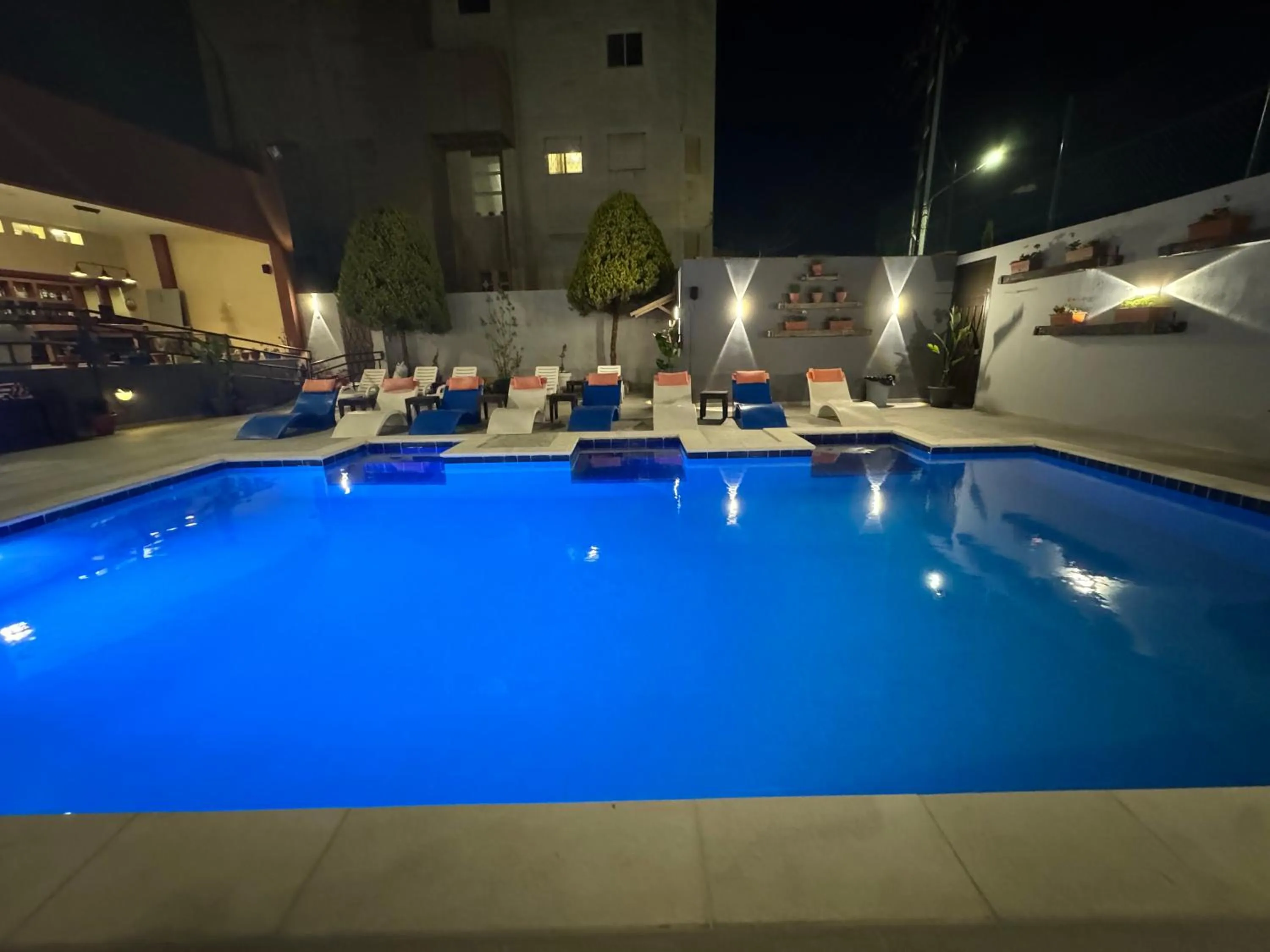 Pool view in Grand Hotel Madaba