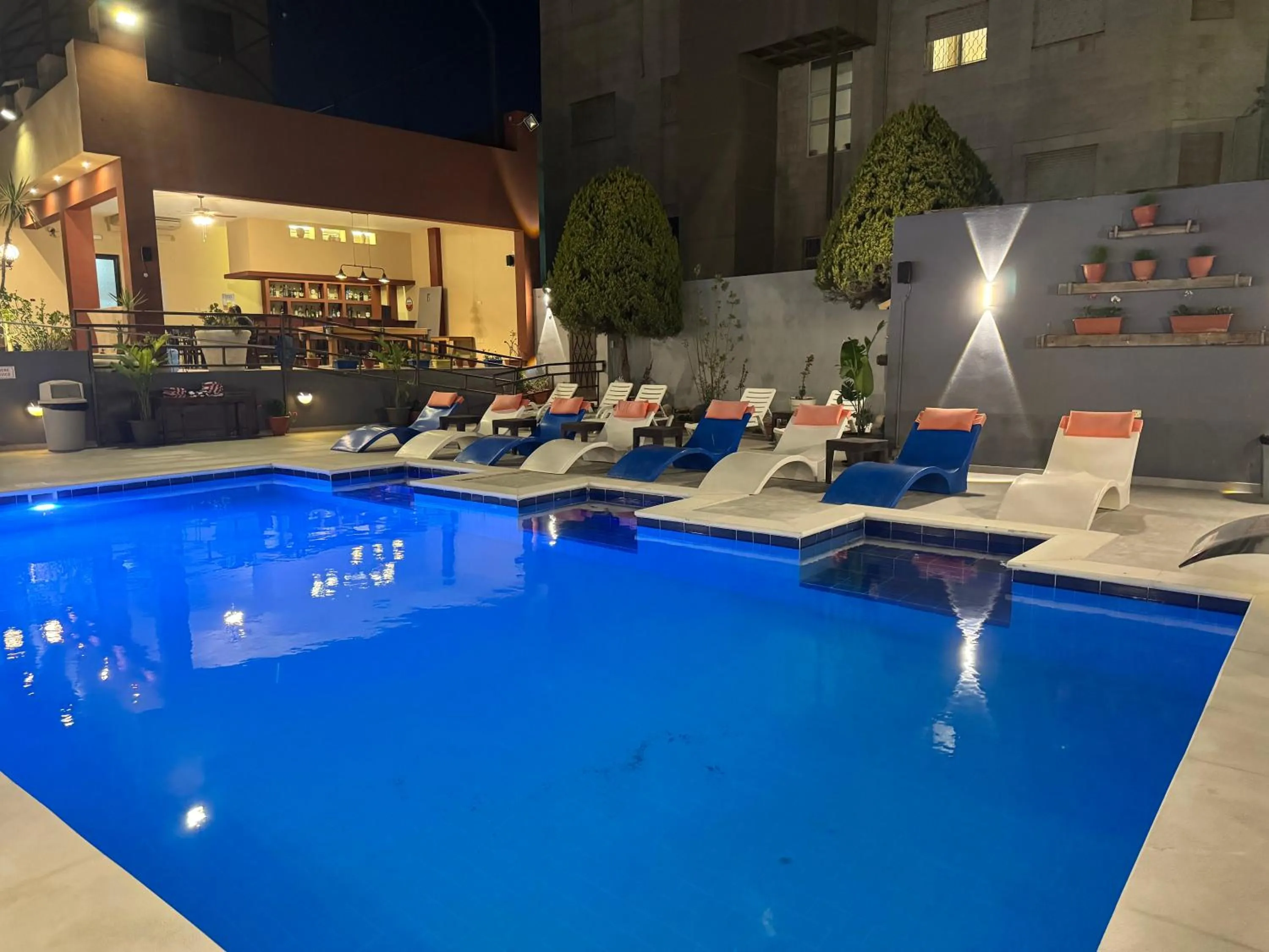 Pool view in Grand Hotel Madaba