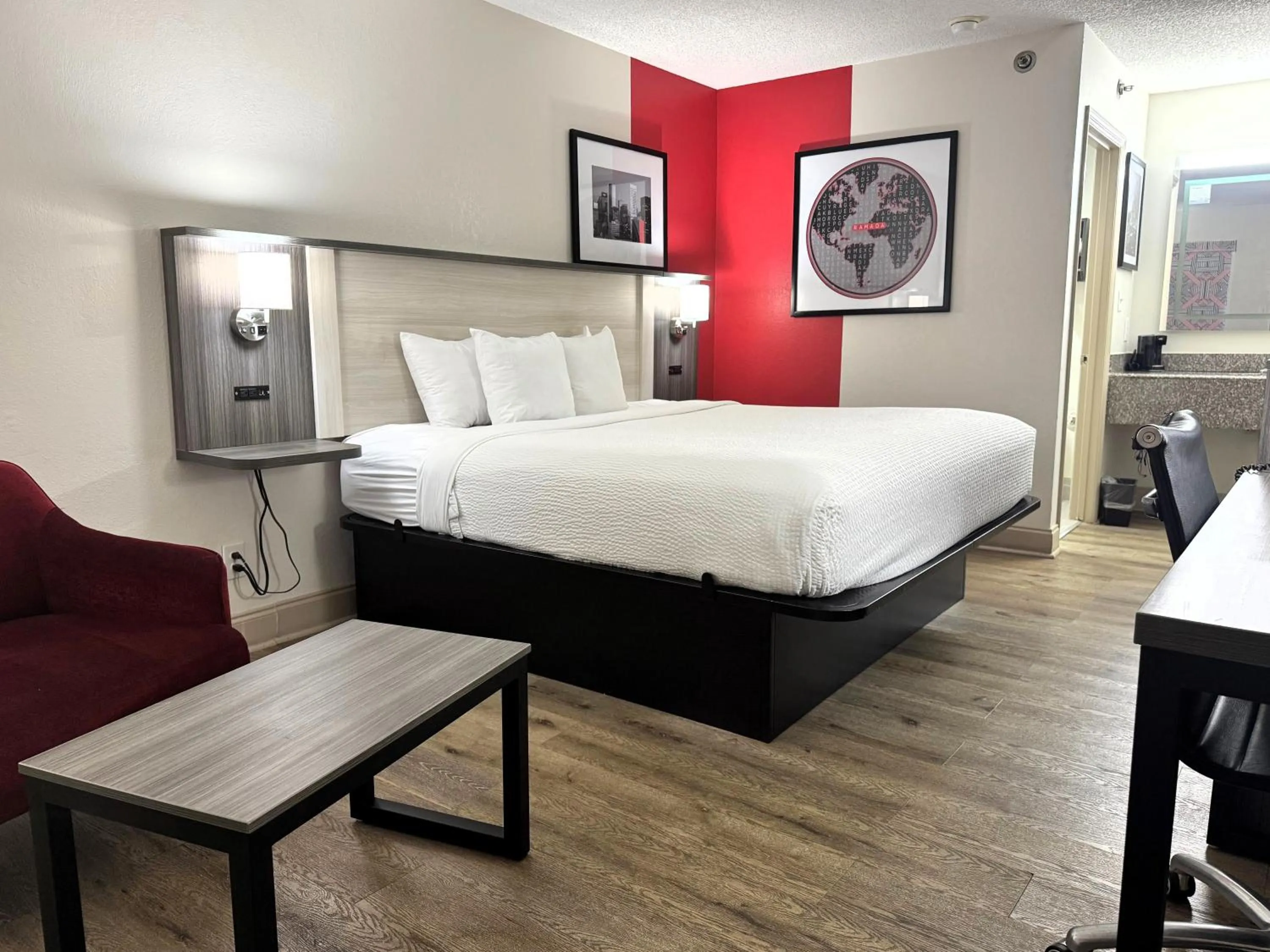 Bedroom, Bed in Ramada by Wyndham Pelham